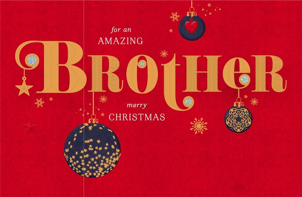 For an Amazing Brother Christmas Card