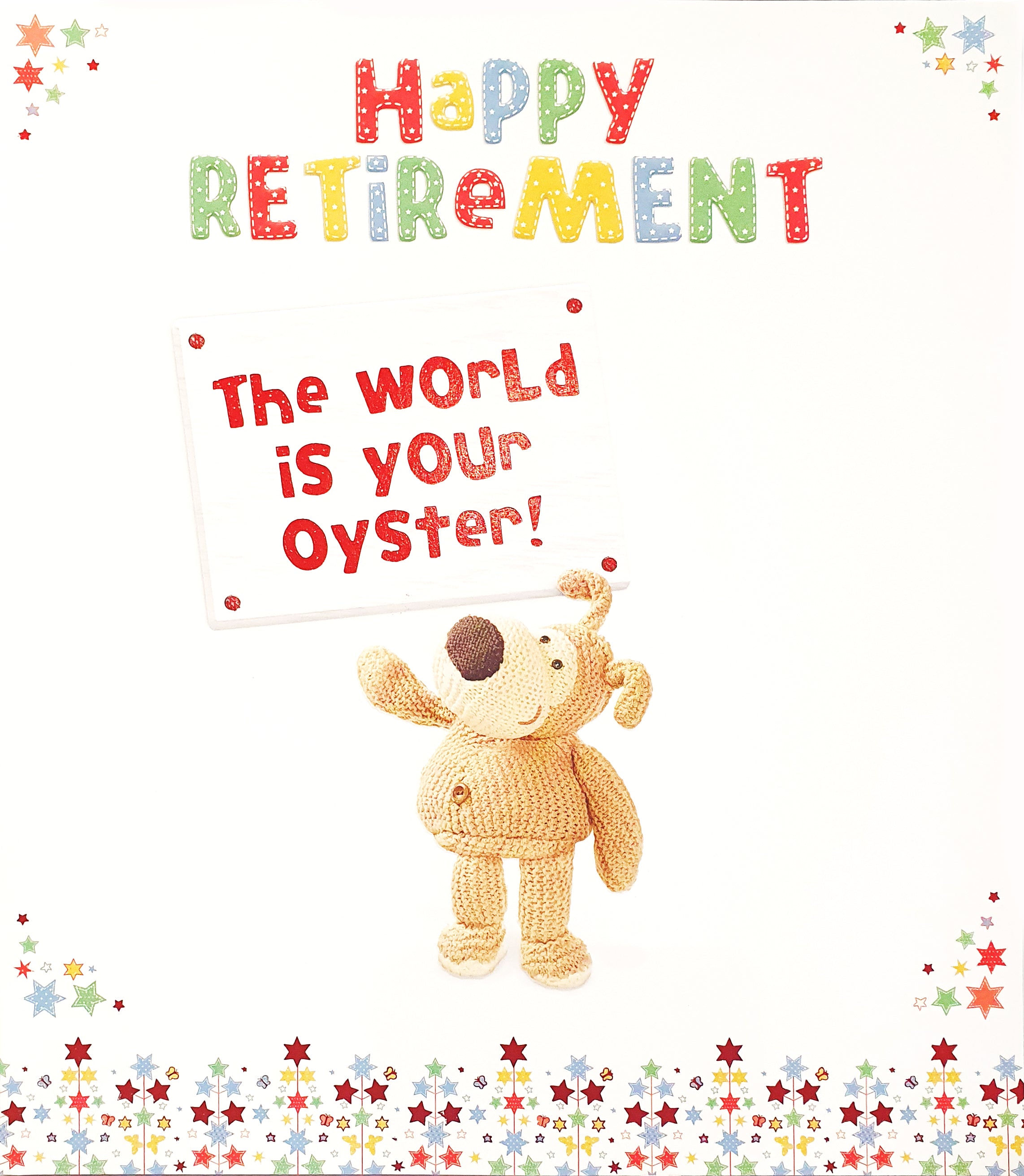 Happy Retirement - The World is your Oyster! Lovely LARGE CUTE Greeting Card