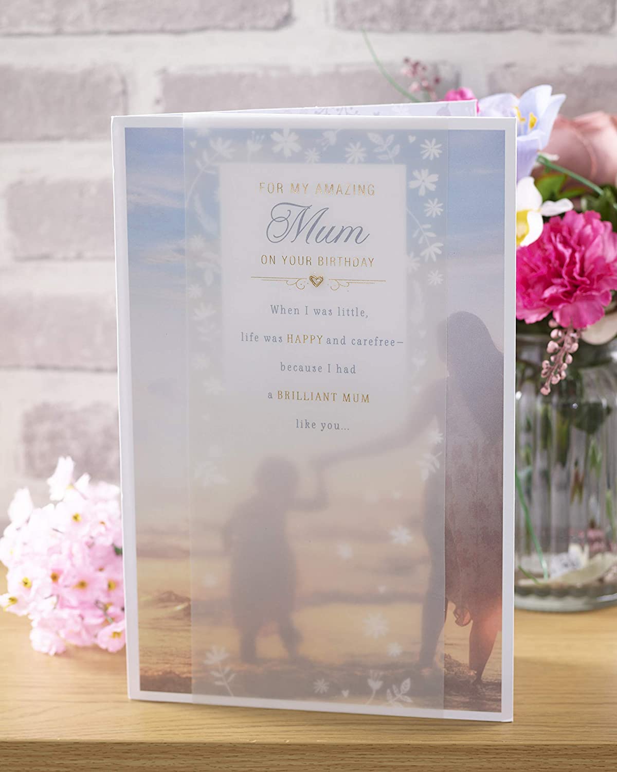 Mum Birthday Card - Feeling Secure In Mum's Arms