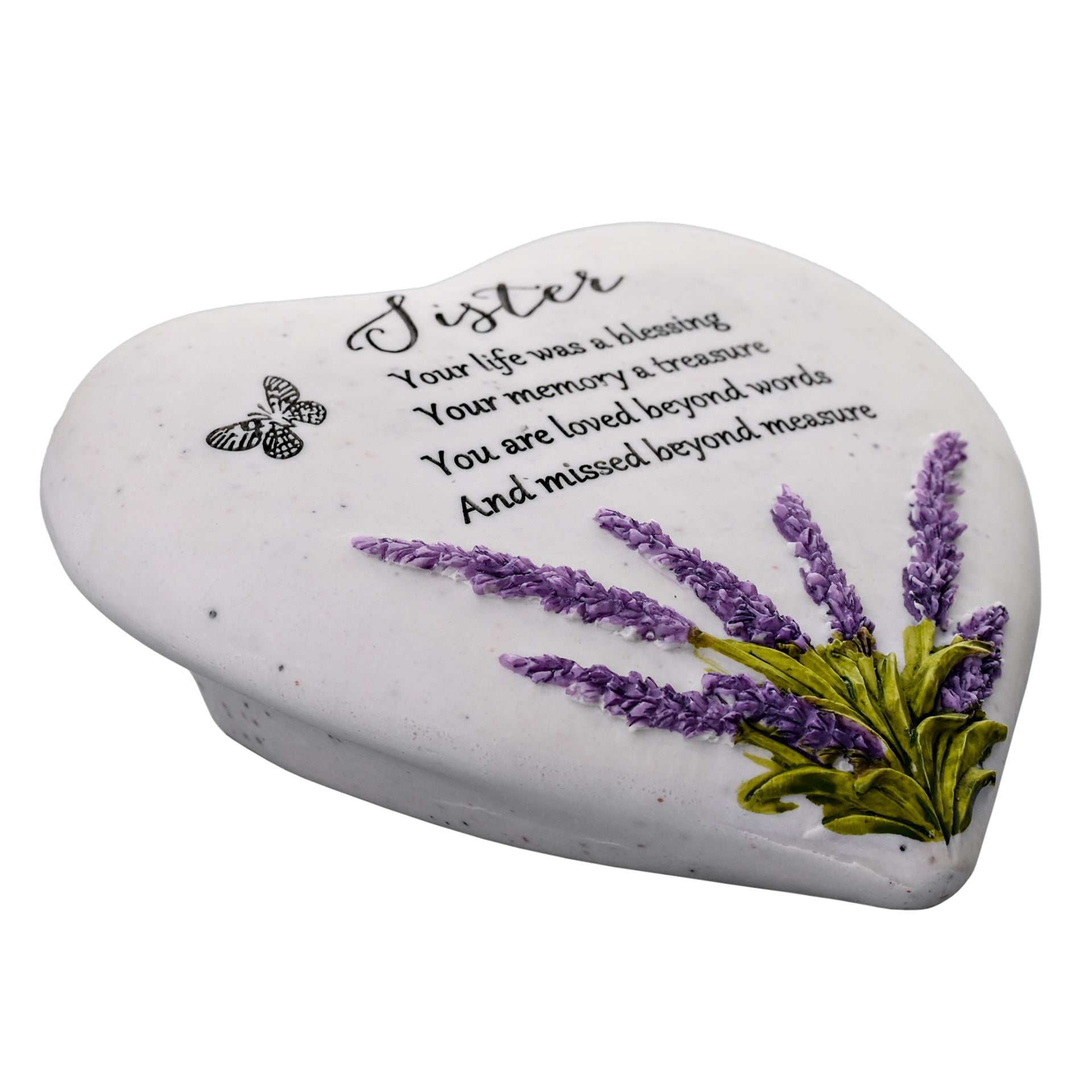 Thoughts Of You Heart Stone / Lavender - Sister