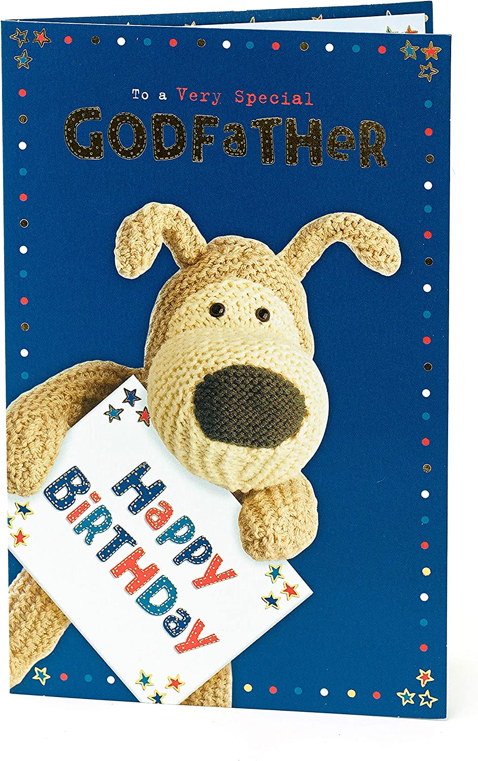 Godfather Birthday Card - Cute Boofle