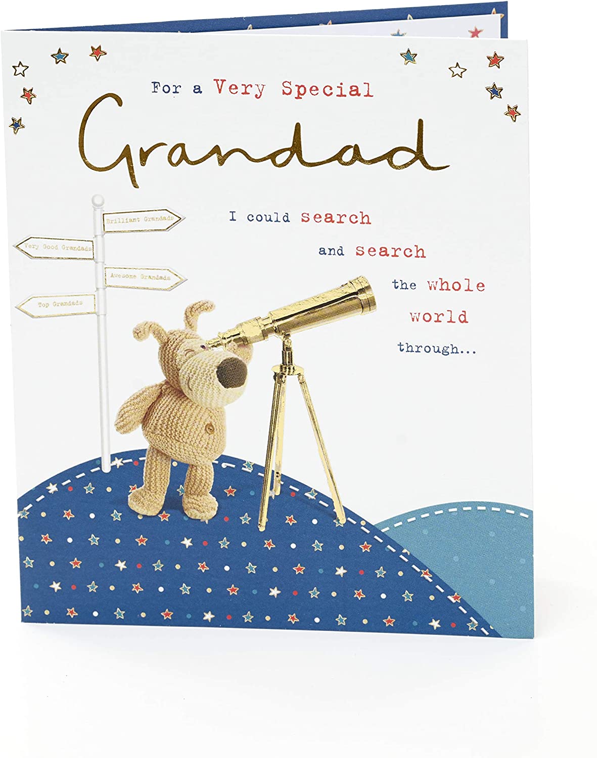 Grandad Birthday Card - Boofle Says You Are One Of A kind