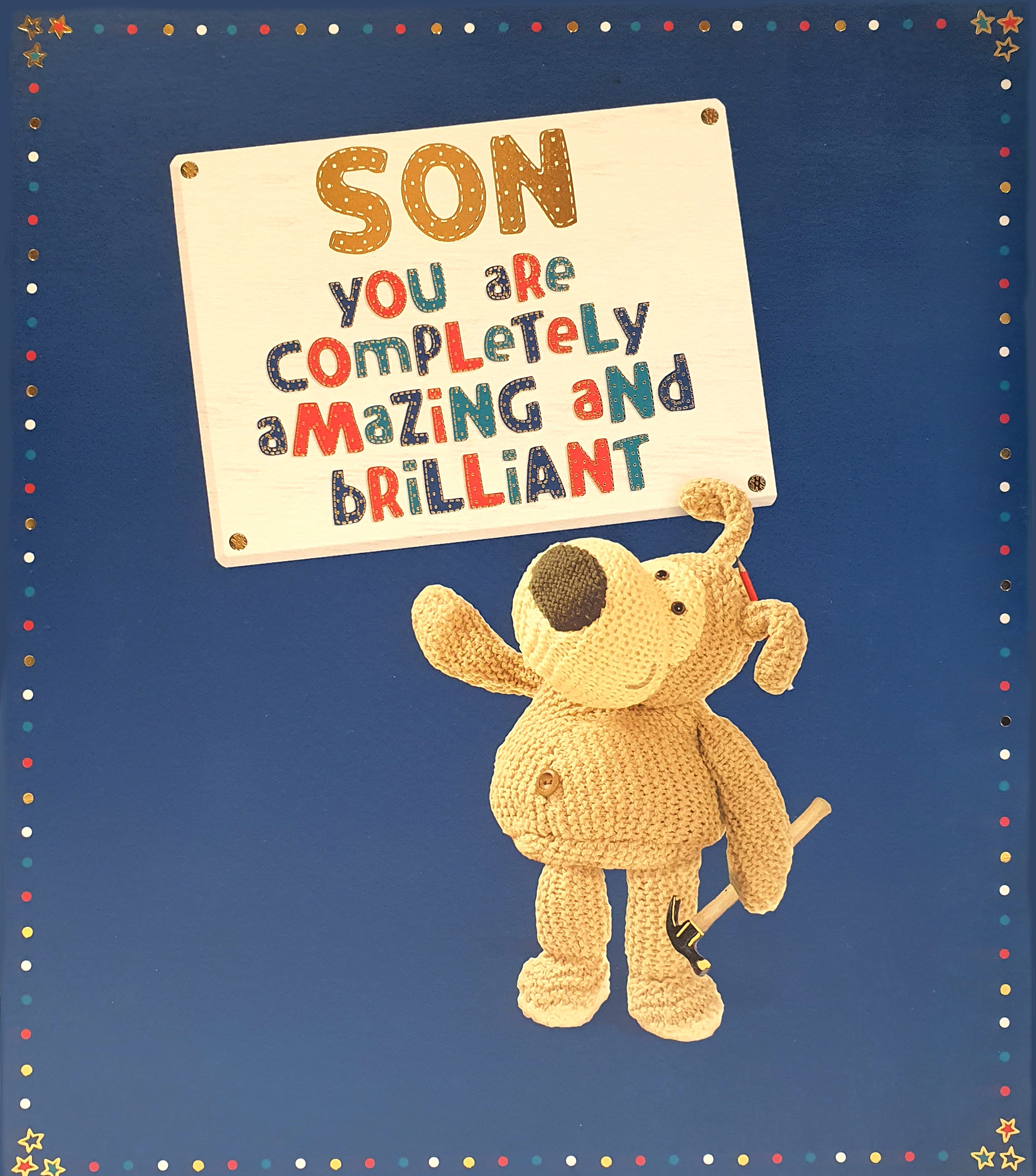 Son Birthday Card - Large Boofle Card