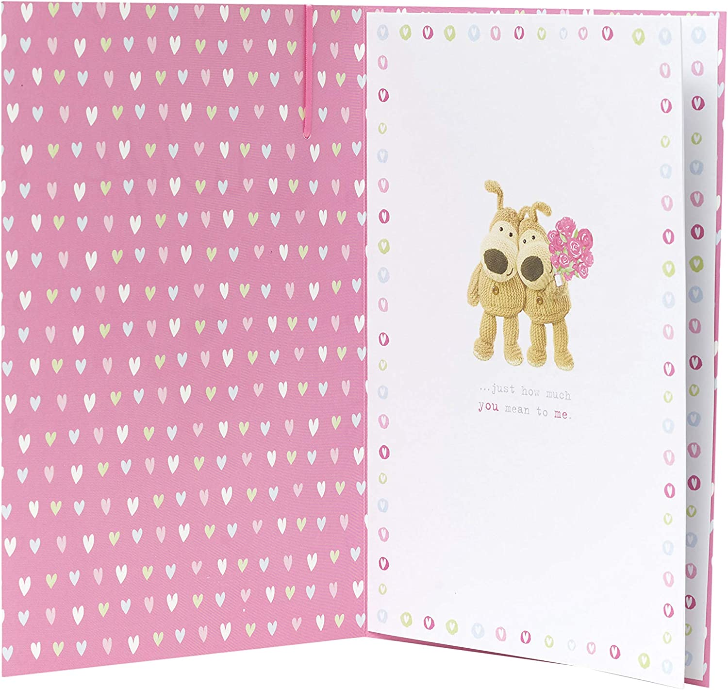 Wife Birthday Card - Boofle With Bunches Of Love