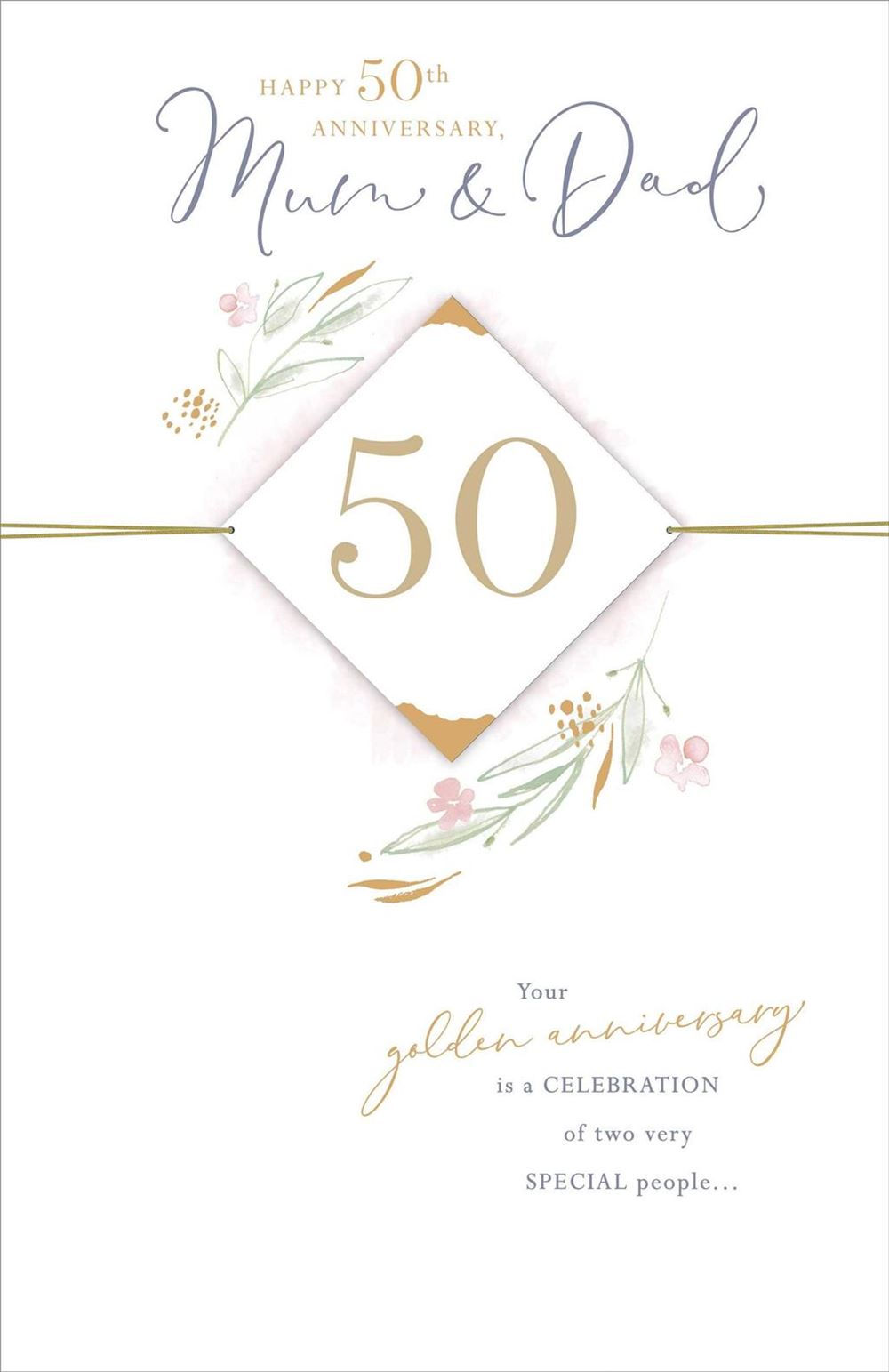 Mum and Dad 50th Wedding Anniversary Card