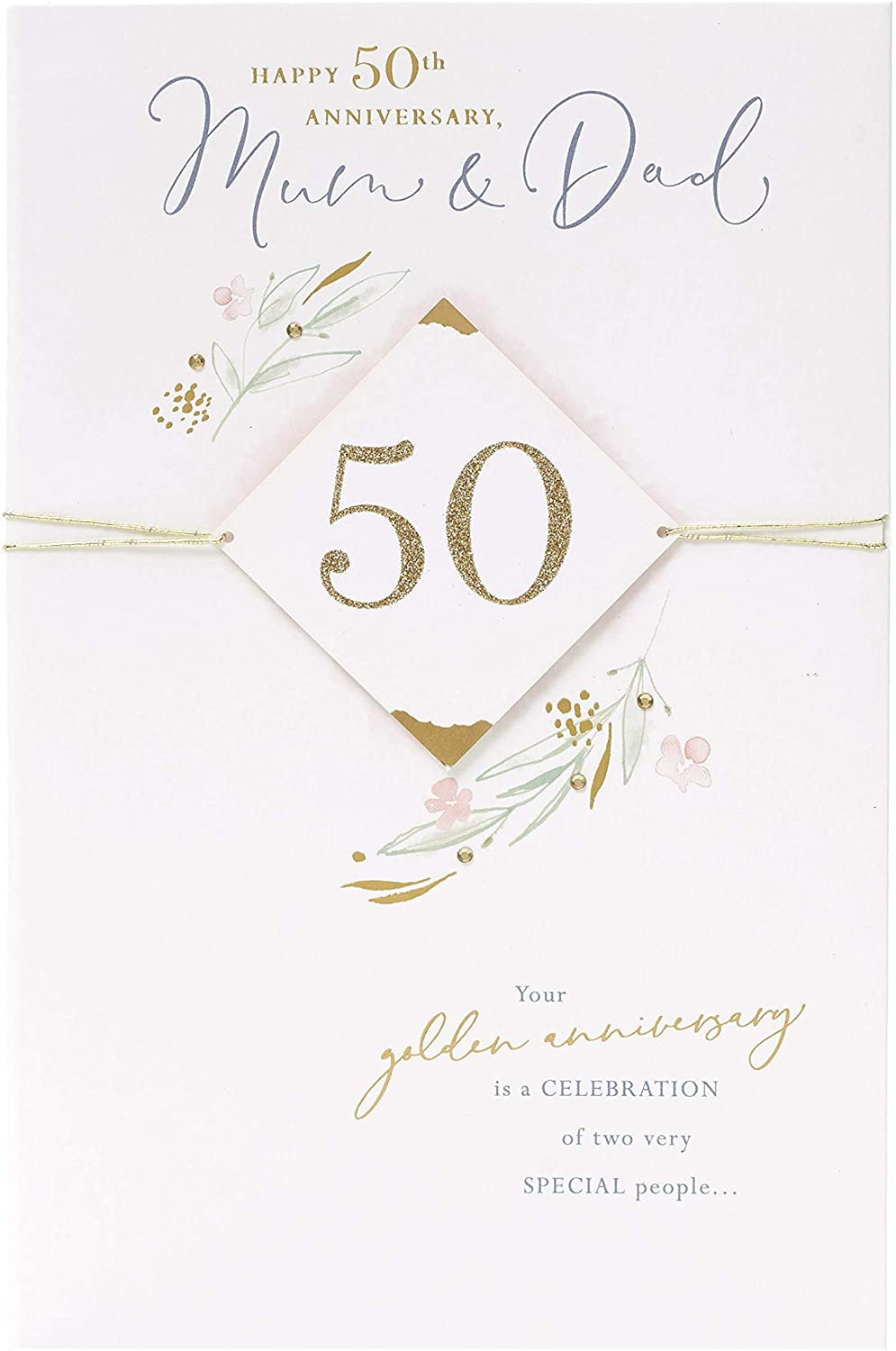 Mum and Dad 50th Wedding Anniversary Card