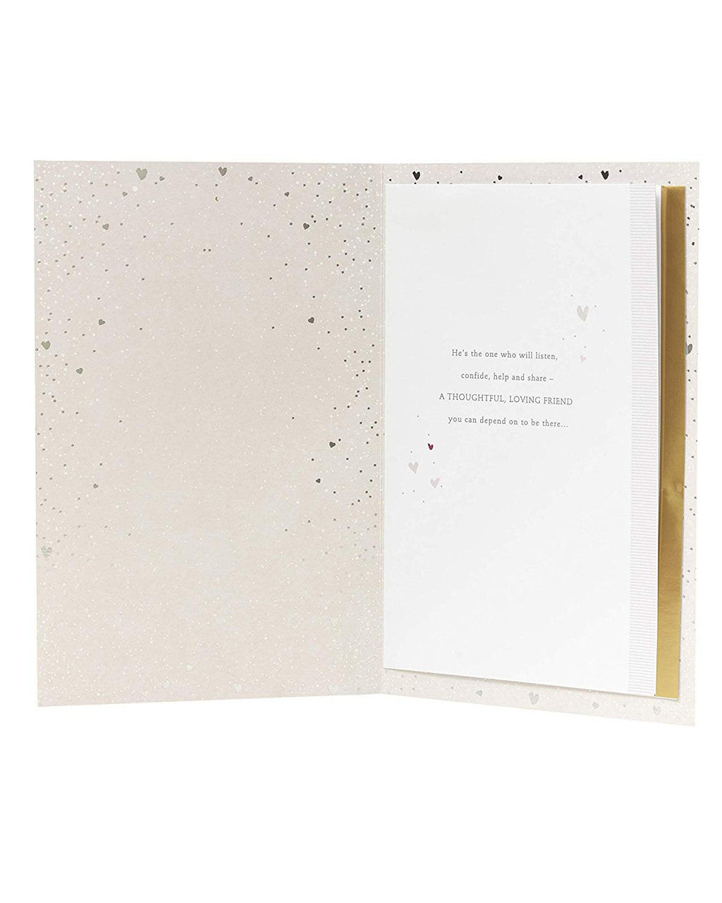 Large Husband Anniversary Card - Elegant Parchment Card With Gold Finishes