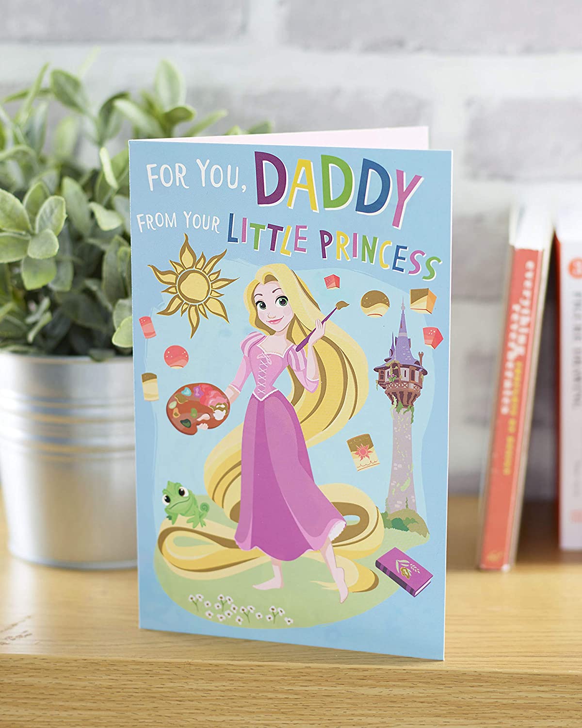 Daddy Birthday Card - Disney Princess Card From Daughter