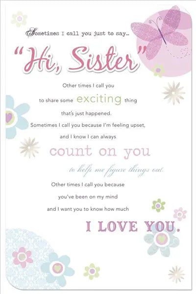 Sister my Friend Birthday Card