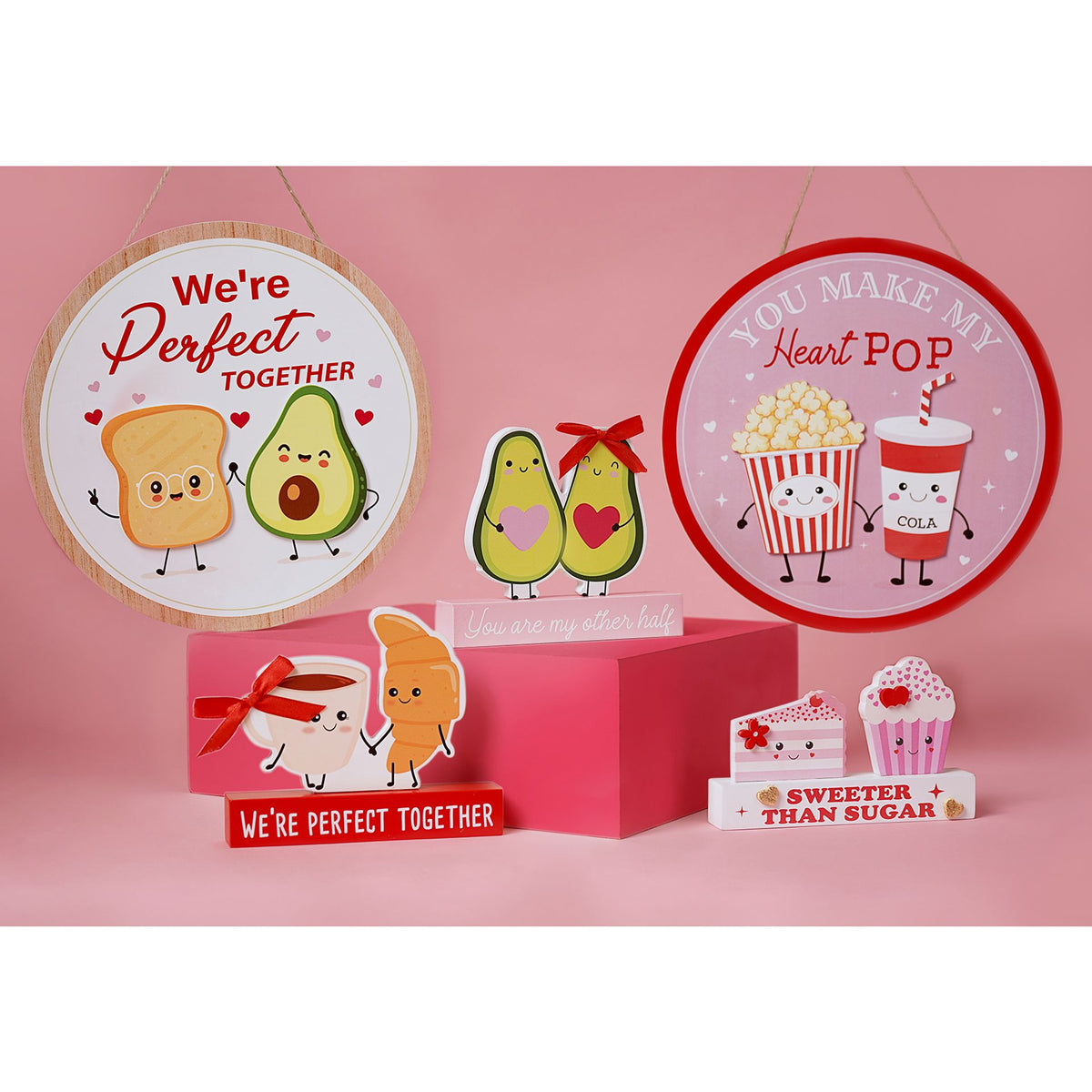 Love Is Sweet Hanging Plaque - Avocado
