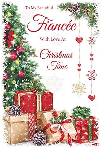 To My Beautiful Fiancée with Love at Christmas Time Card by Grass Roots