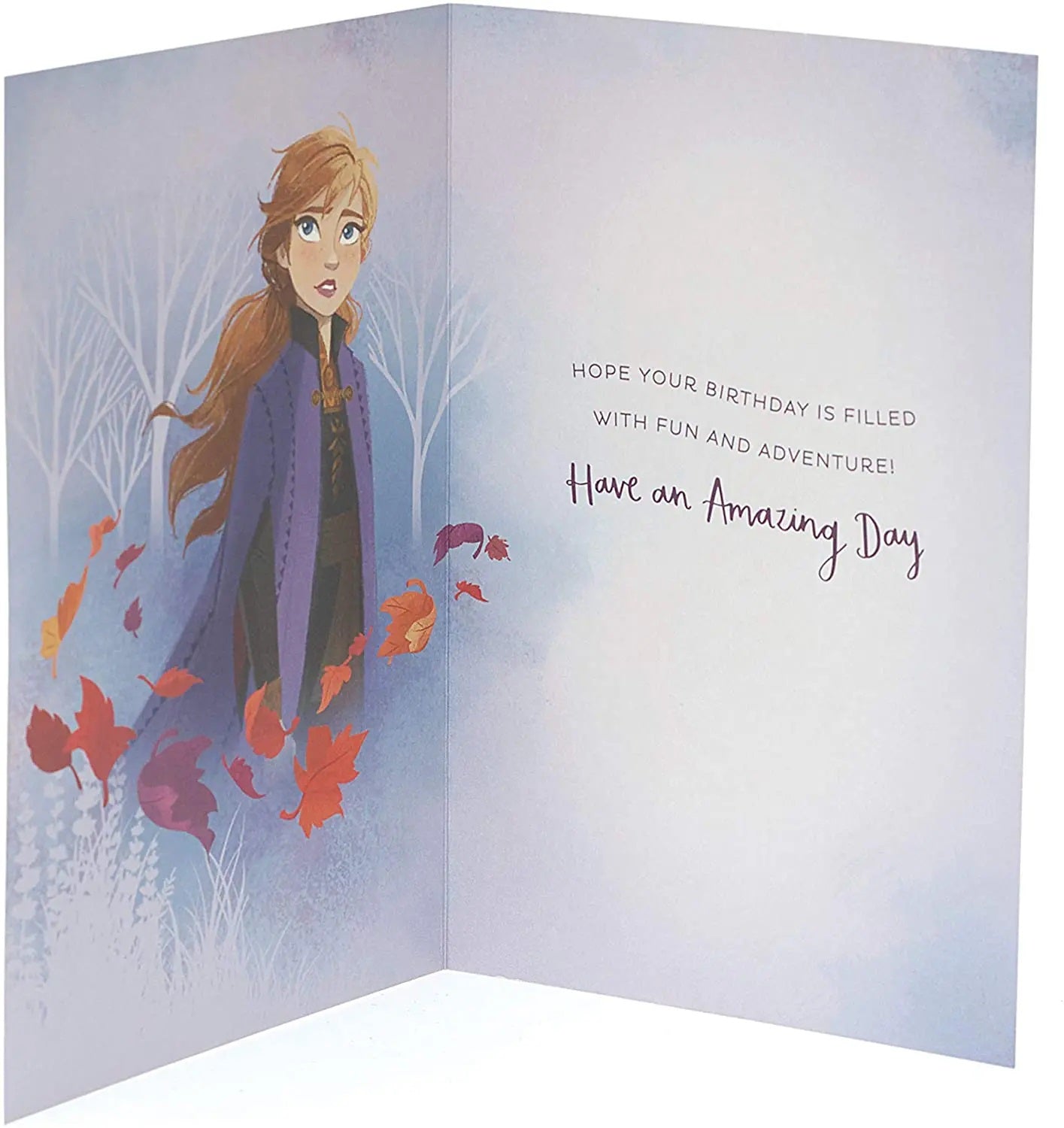 7th Birthday Card - Anna From Frozen