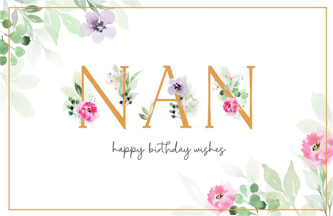 Nan Birthday Wishes Card