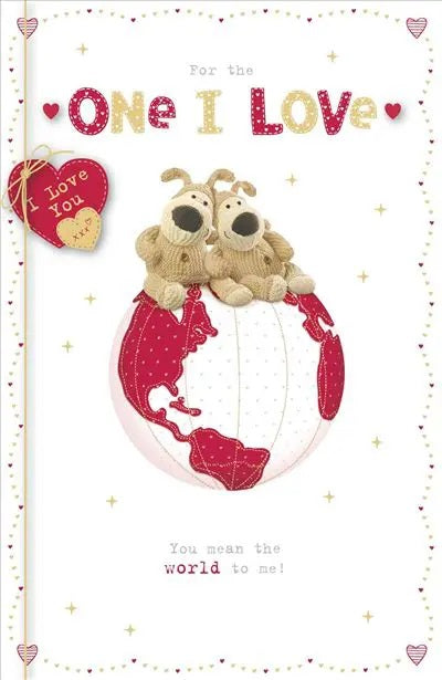 One I Love Birthday Card – Top Of The World From Boofle