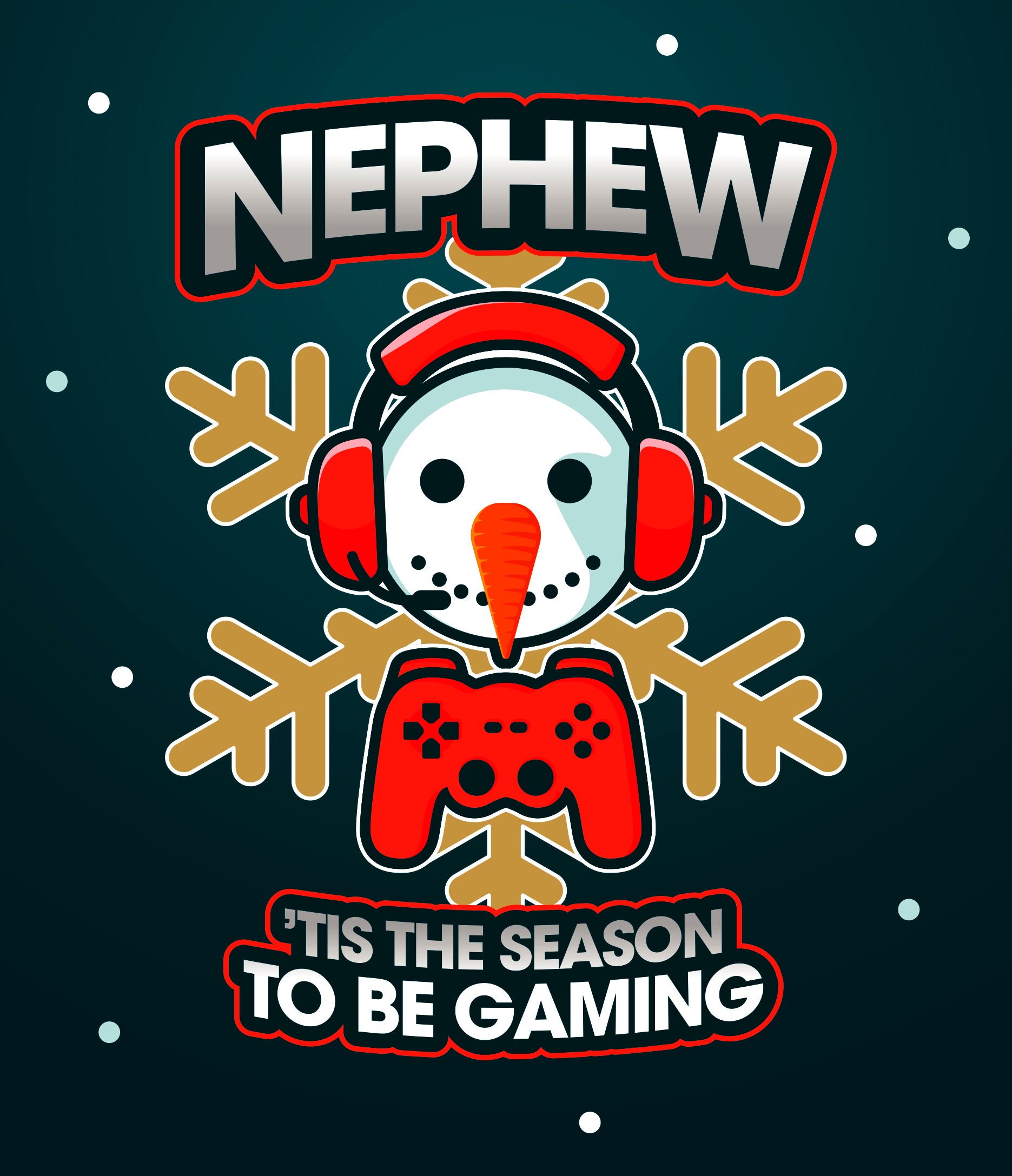 Nephew Christmas Card - Tis the Season to be Gamin