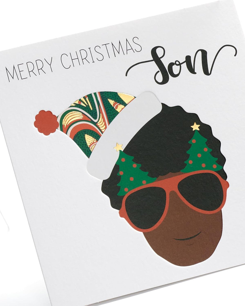 Afrotouch Son Christmas Card - Kindred