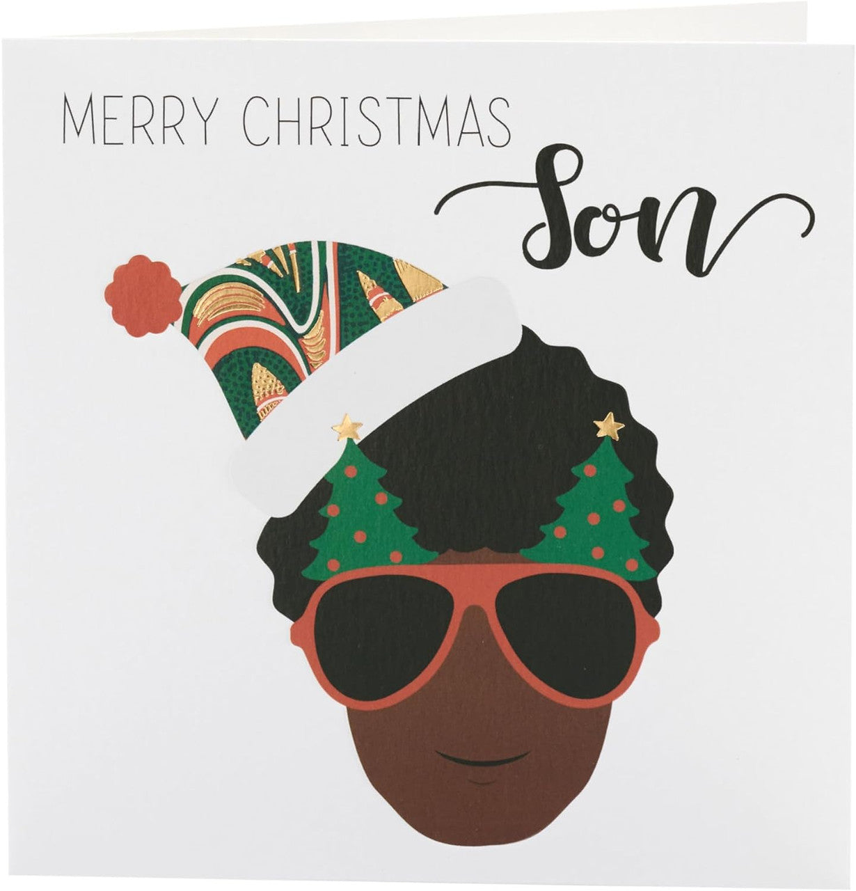 Afrotouch Son Christmas Card - Kindred