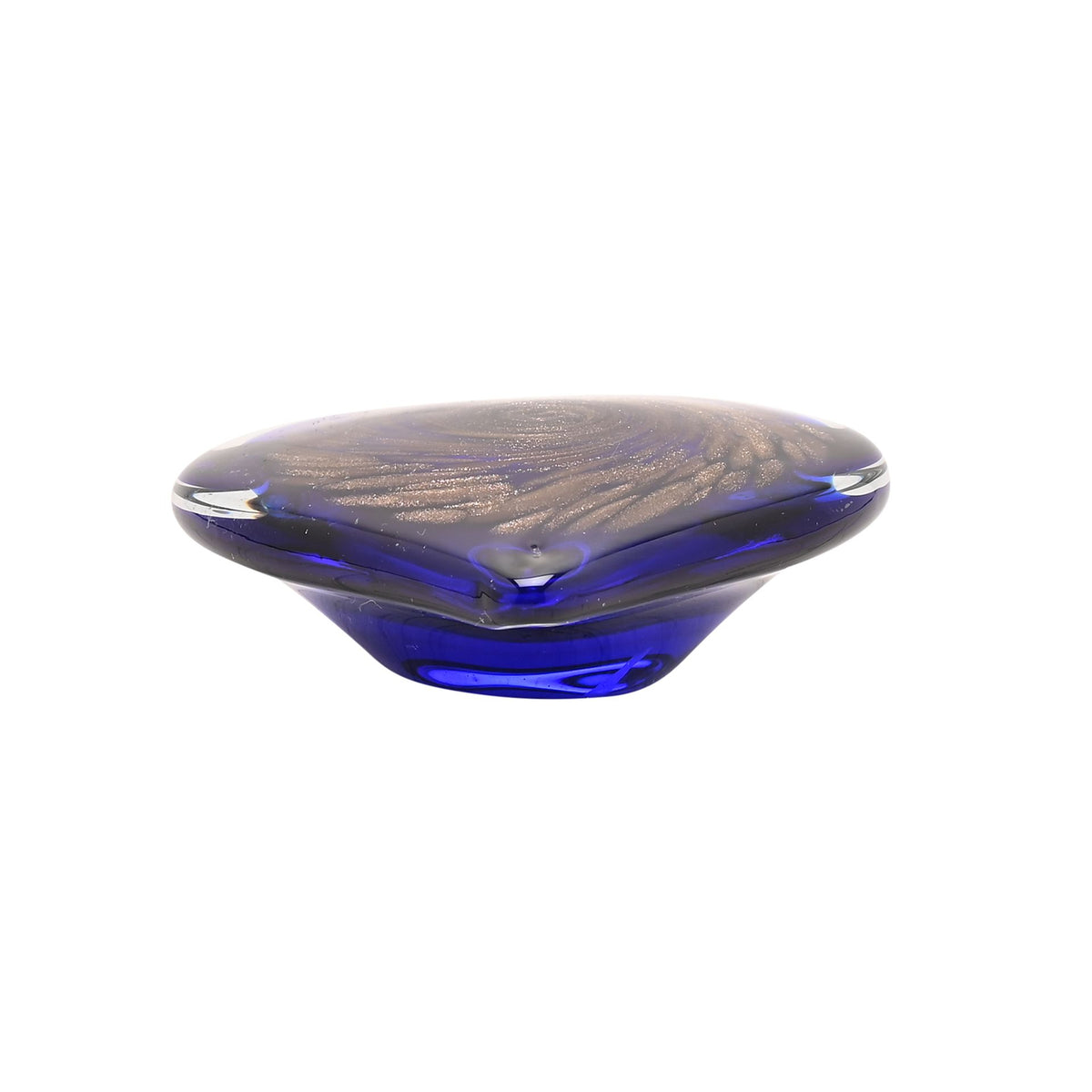 Objets d'art Blue Heart Paper Weight