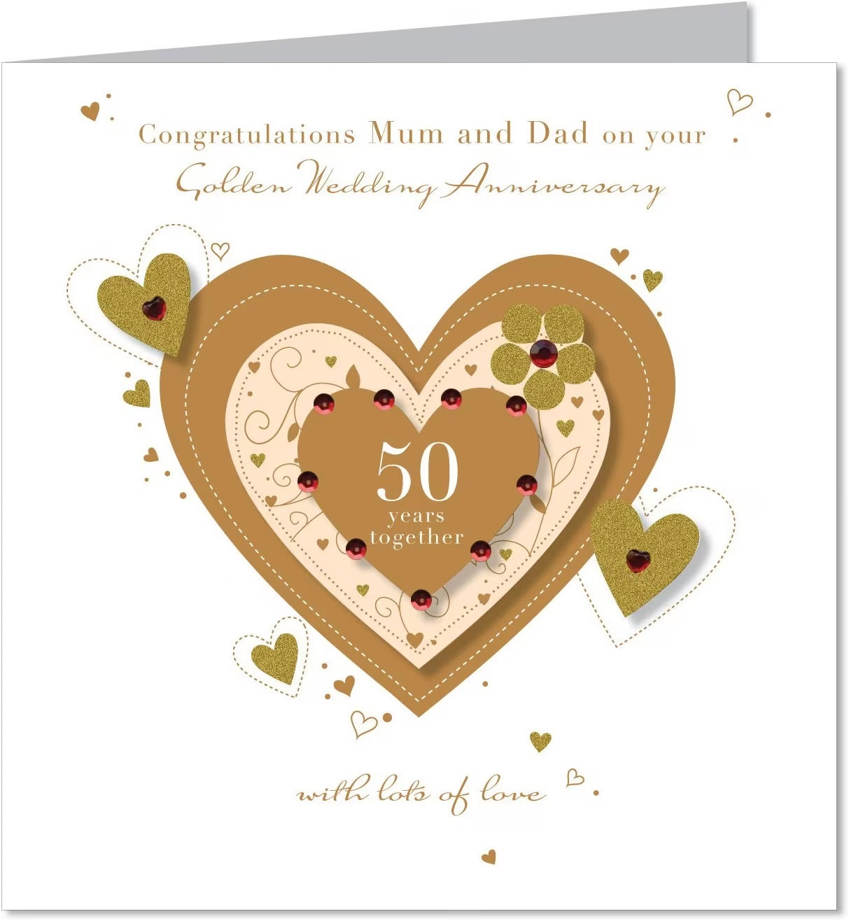 Mum and Dad 50th Wedding Anniversary Card