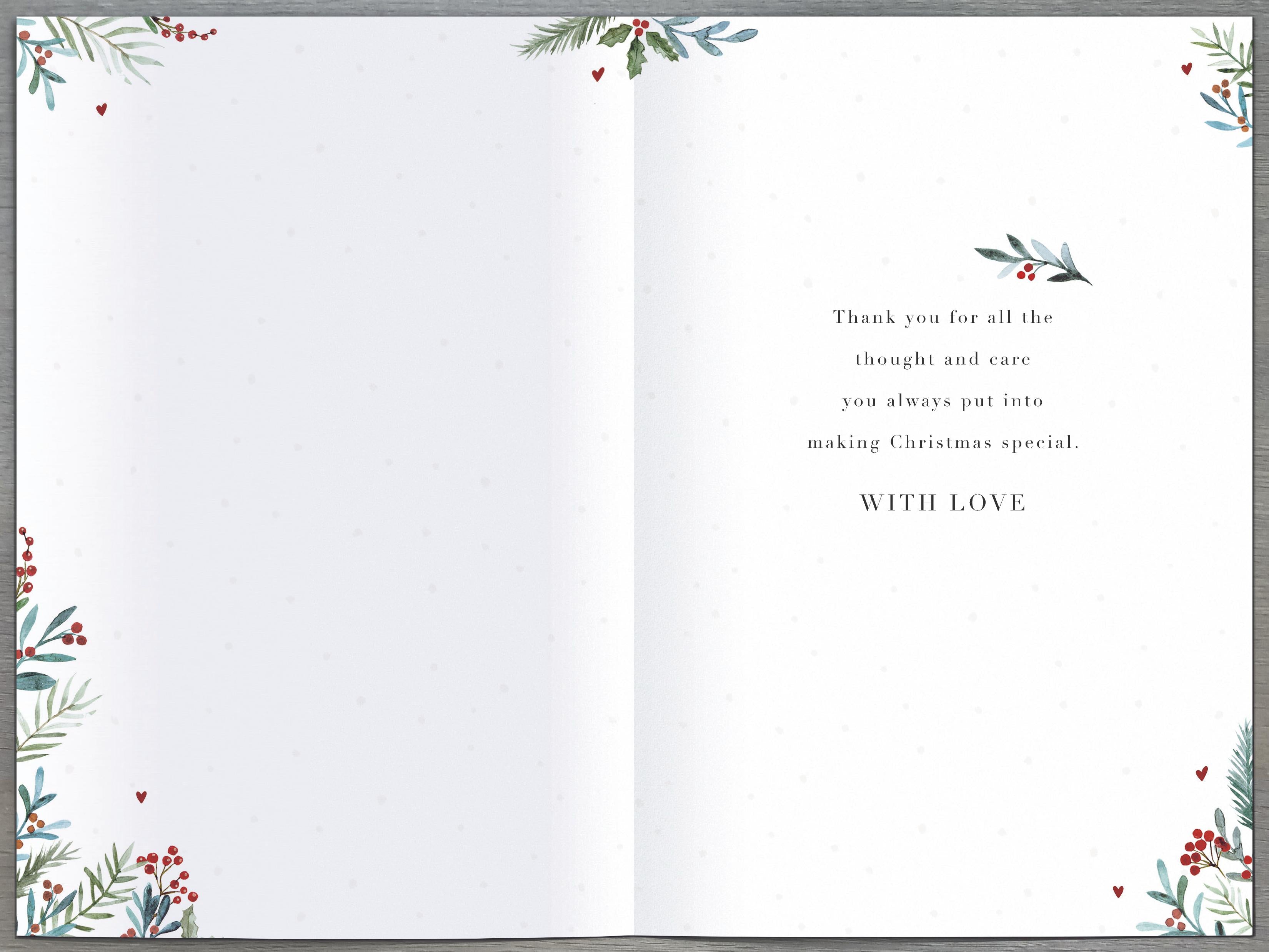 Wishing you a Merry Christmas Mum Christmas Card