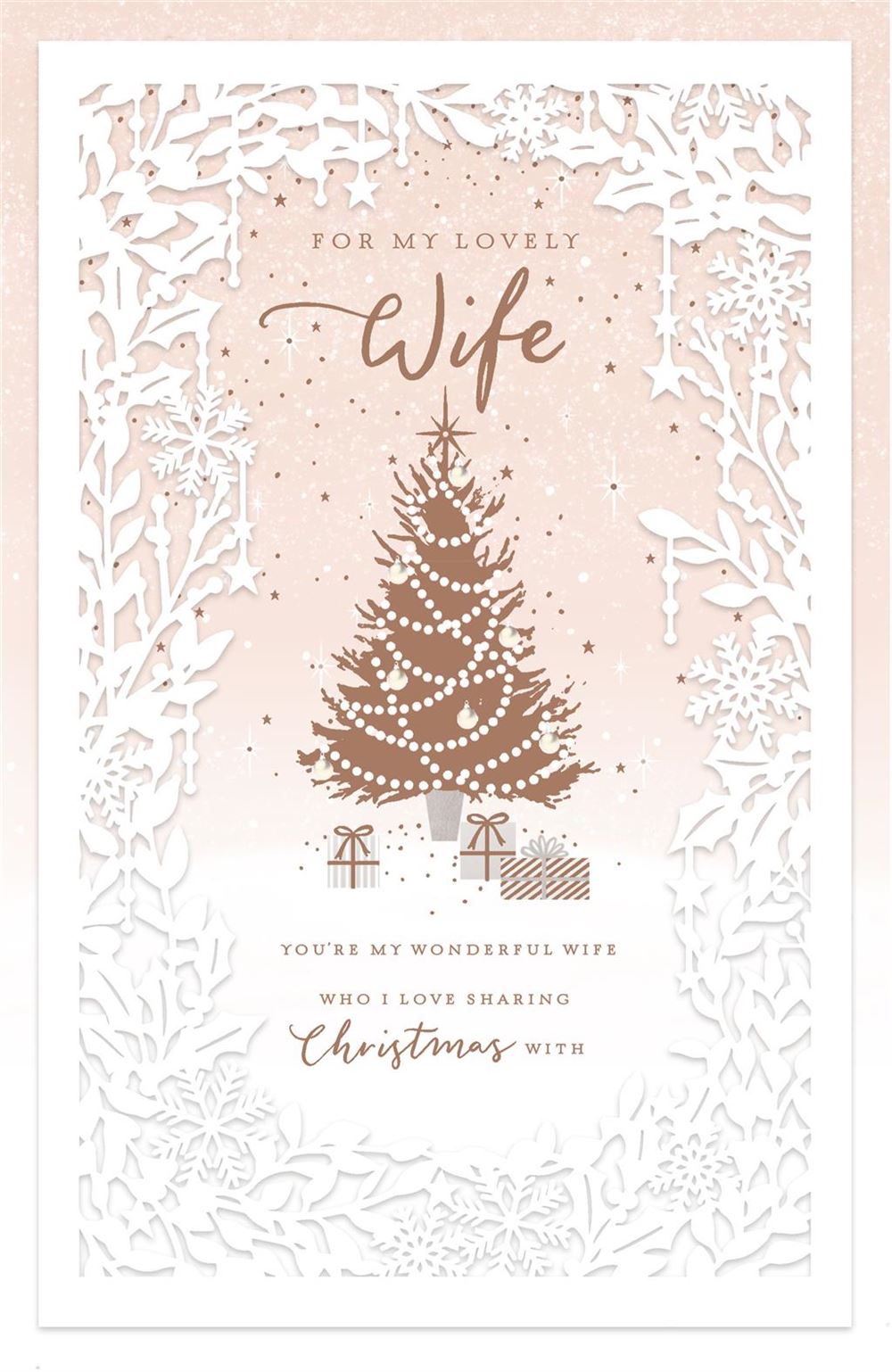 Wife Christmas Cut - Laser Cut - Christmas Tree
