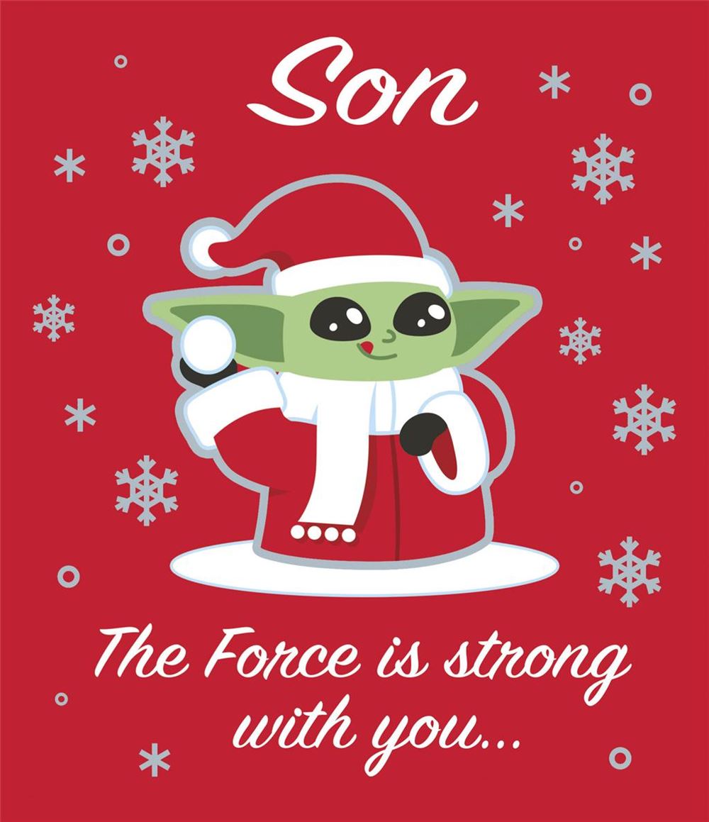 Juvenile Son Christmas Card