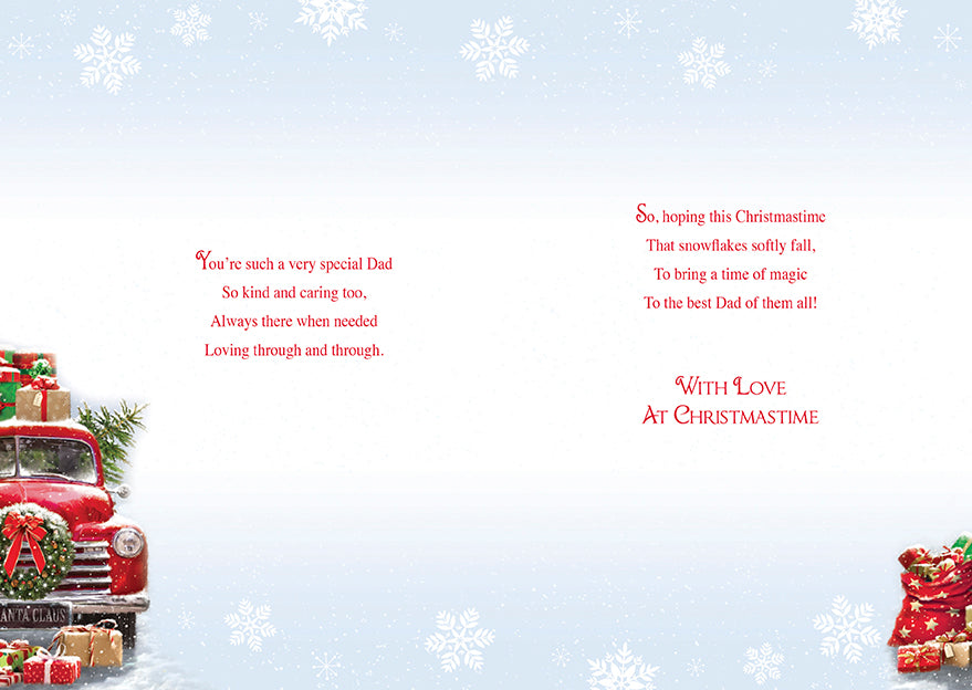 Merry Christmas To A Special Dad Card