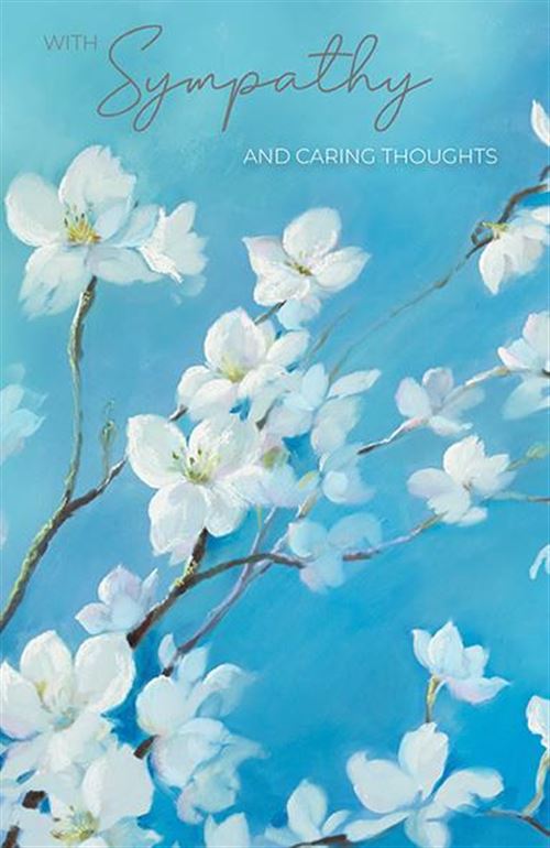 And Caring Thoughts Sympathy Card