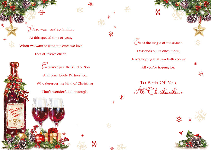 To A Very Special Son & His Partner At Christmas Card