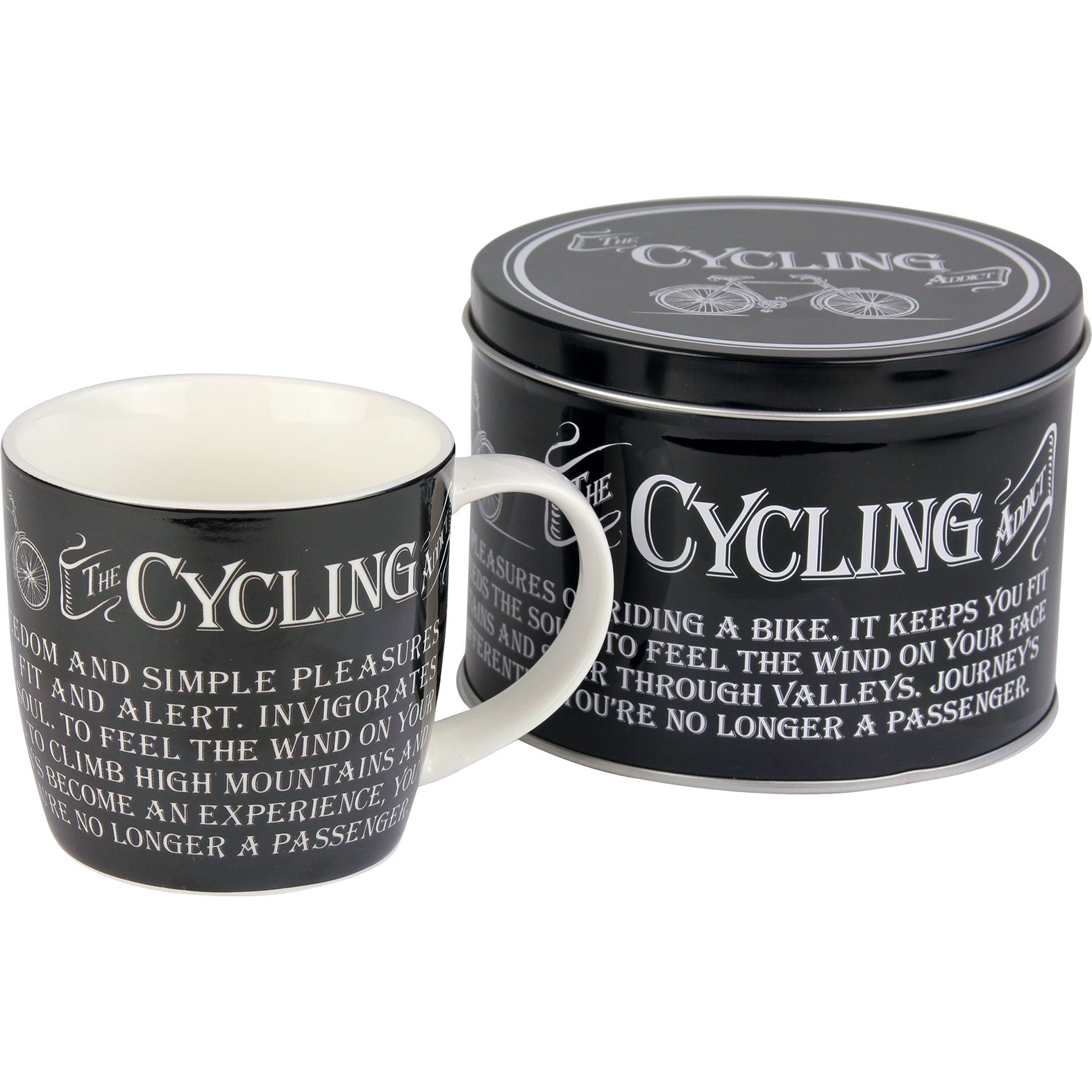 Ultimate Gift For Man Mug in Tin Cycling