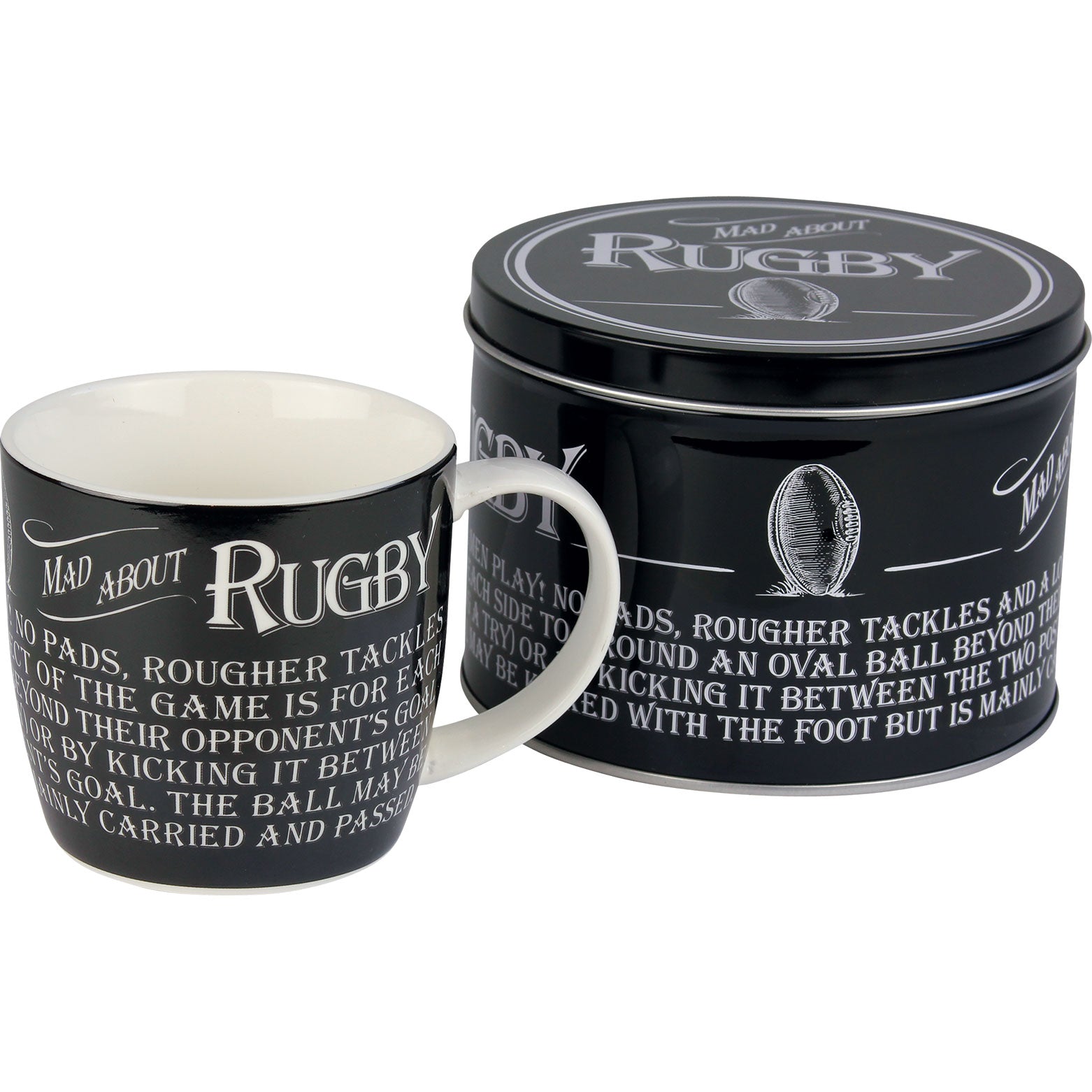 Ultimate Gift For Man Mug in Tin Rugby
