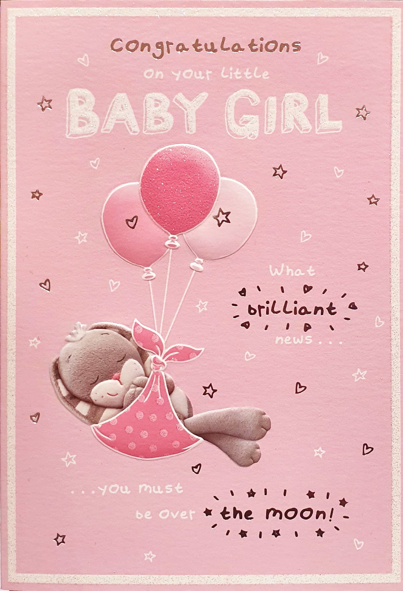 Congratulations on Your Little Baby Girl Card