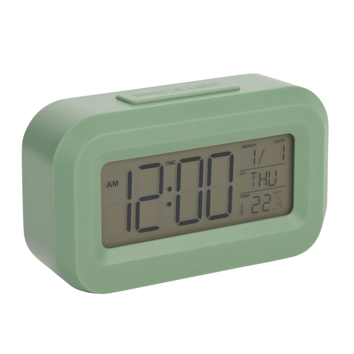 Hometime Brights Travel LED Clock - Green