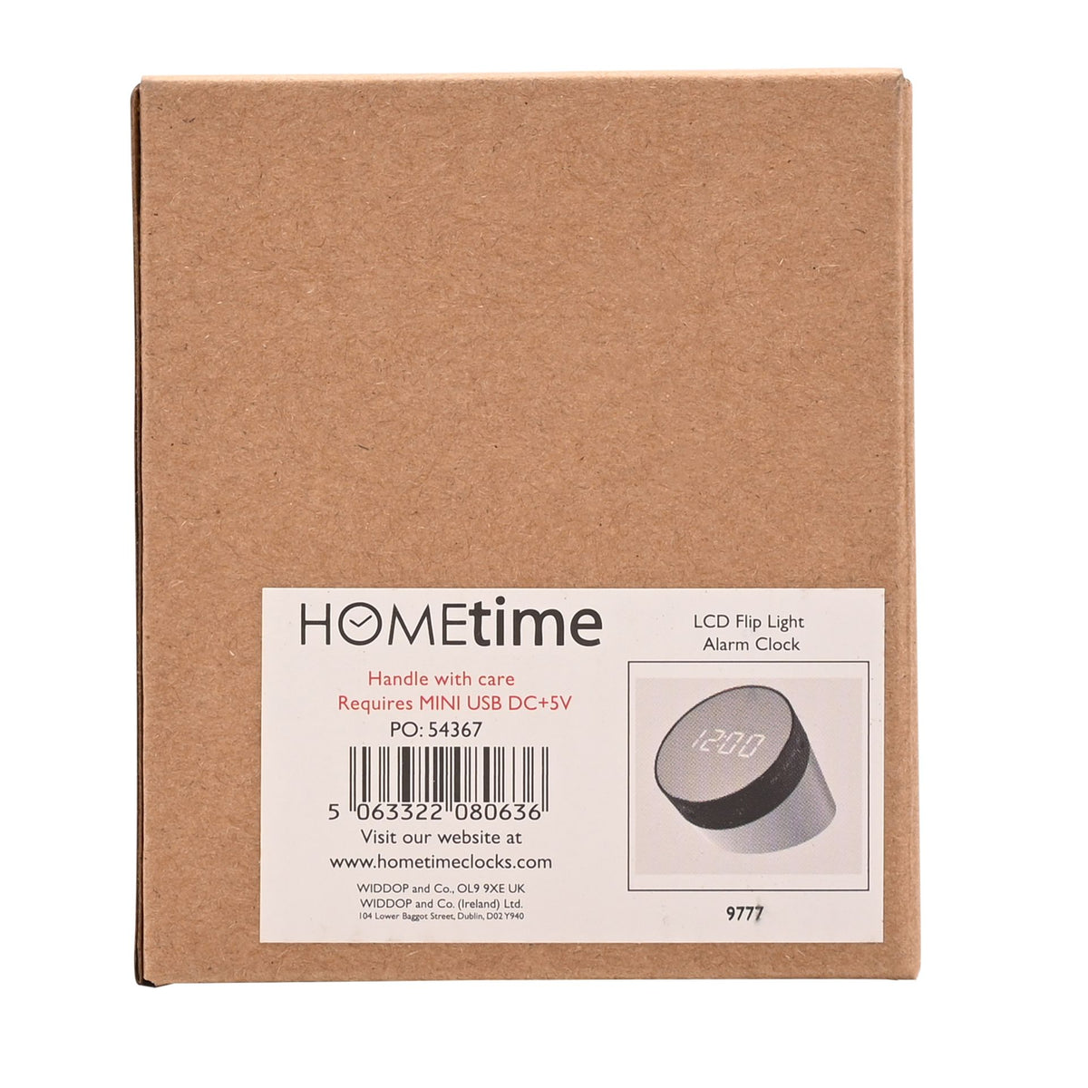 Hometime LCD Flip Alarm Clock with Light