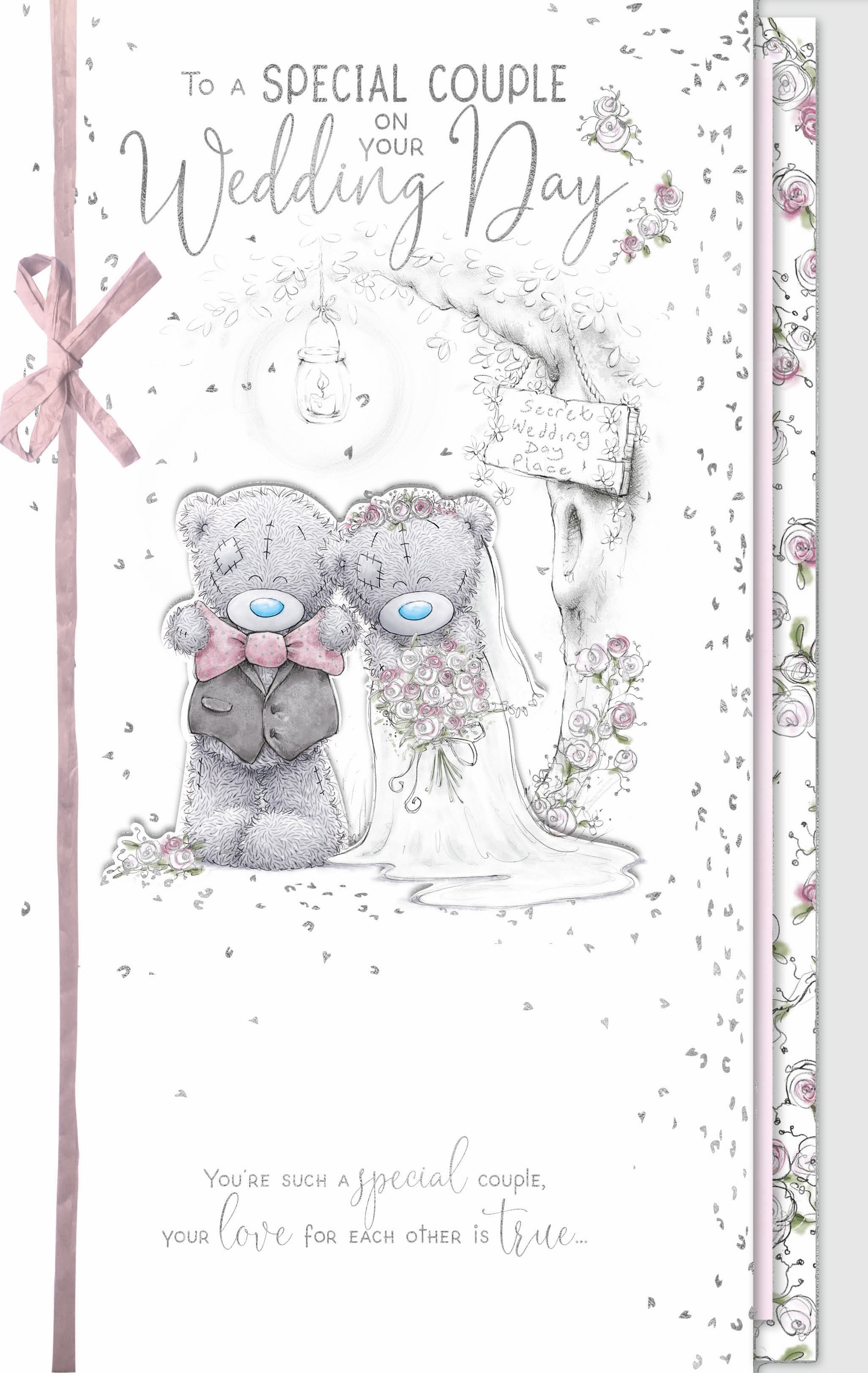 Wedding Day Card - Special Couple Bear Bride And Groom