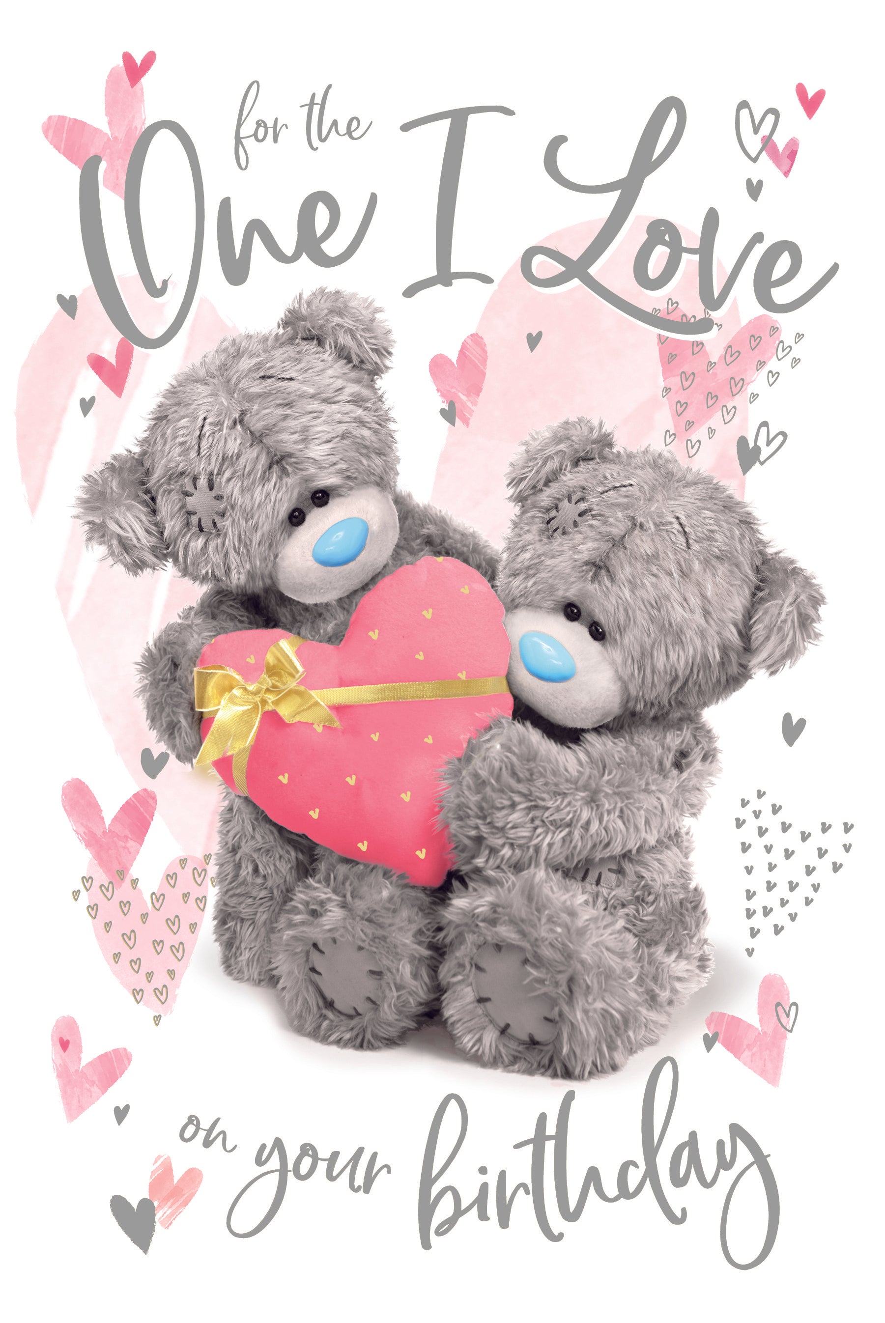 One I Love Birthday Bears Holding Heart