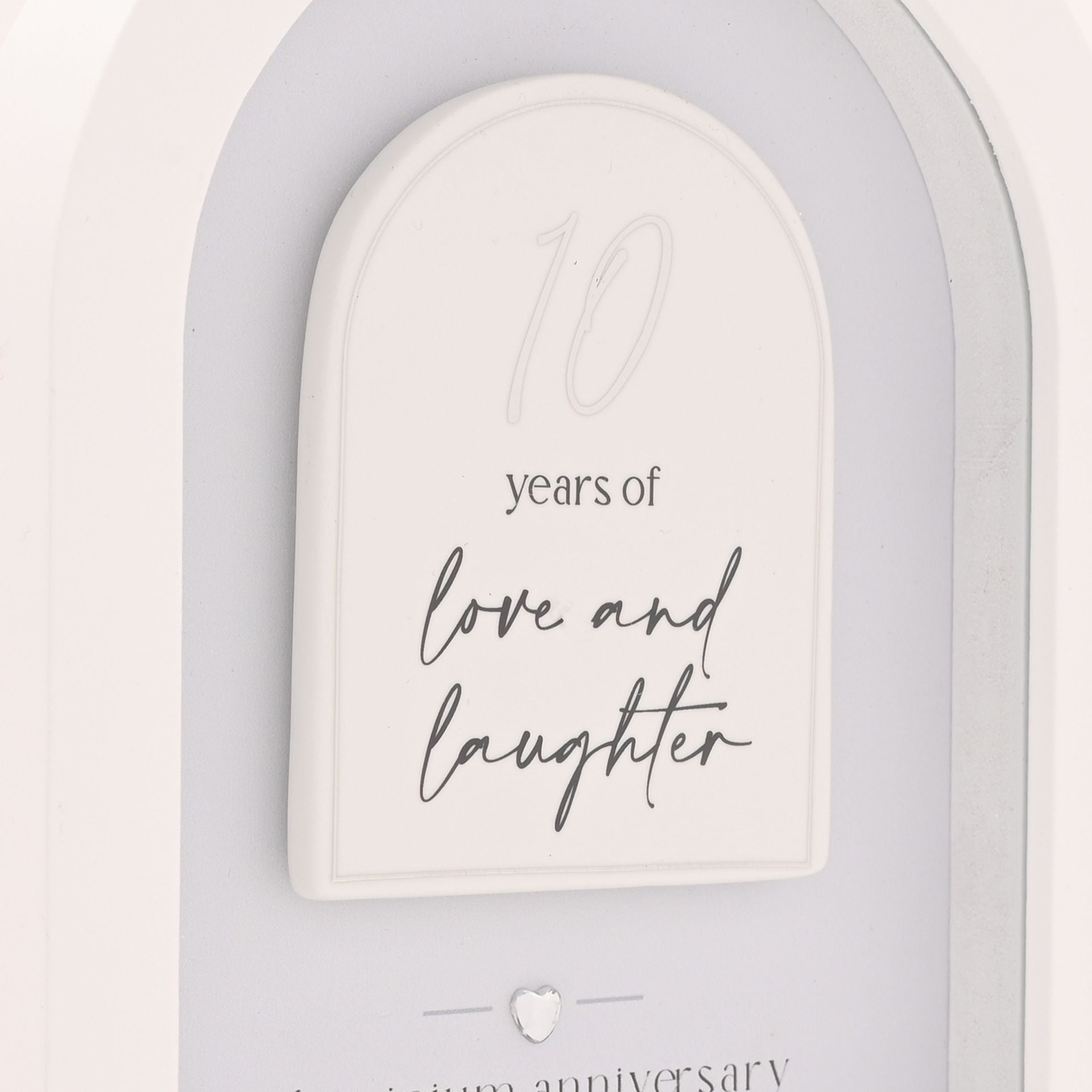 Amore Arch Plaque 18cm - 10 Years
