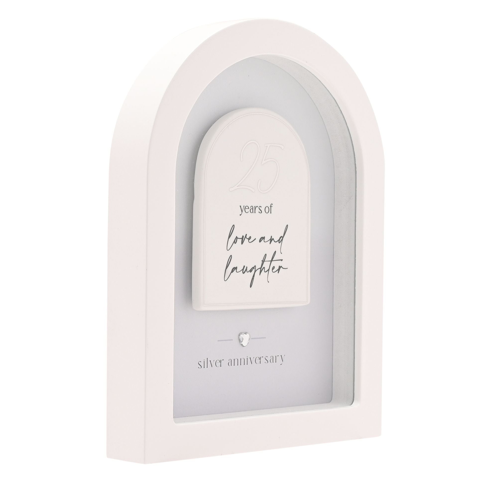 Amore Arch Plaque 18cm - 25 Years