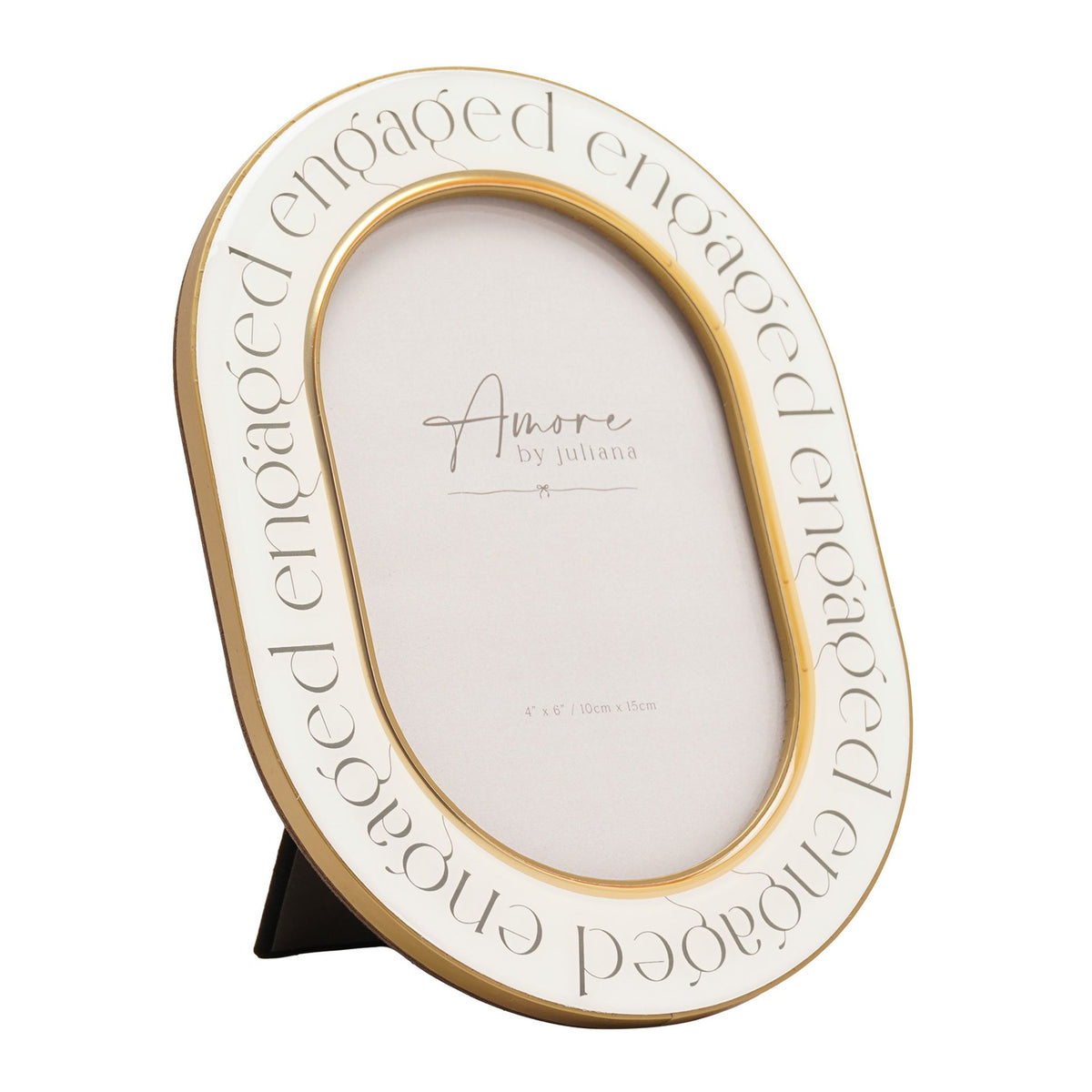 Amore Words Photo Frame 'Engaged' - 4" x 6"