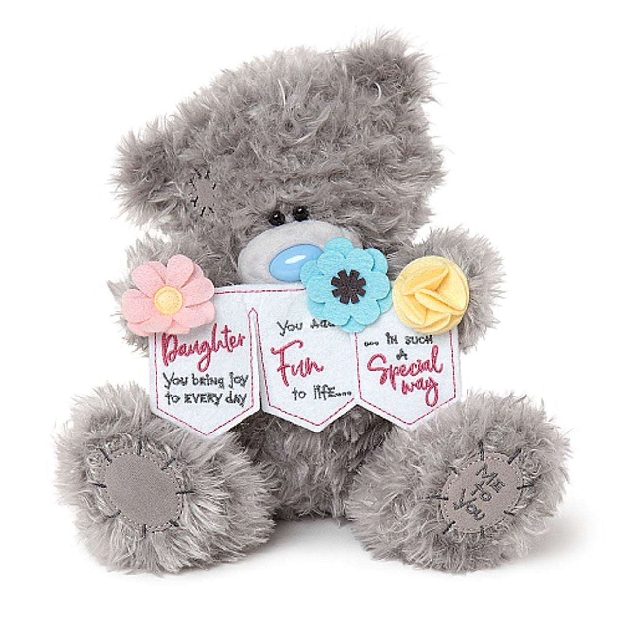 For Daughter Tatty Teddy Holding Floral Banner - Me to You Bear