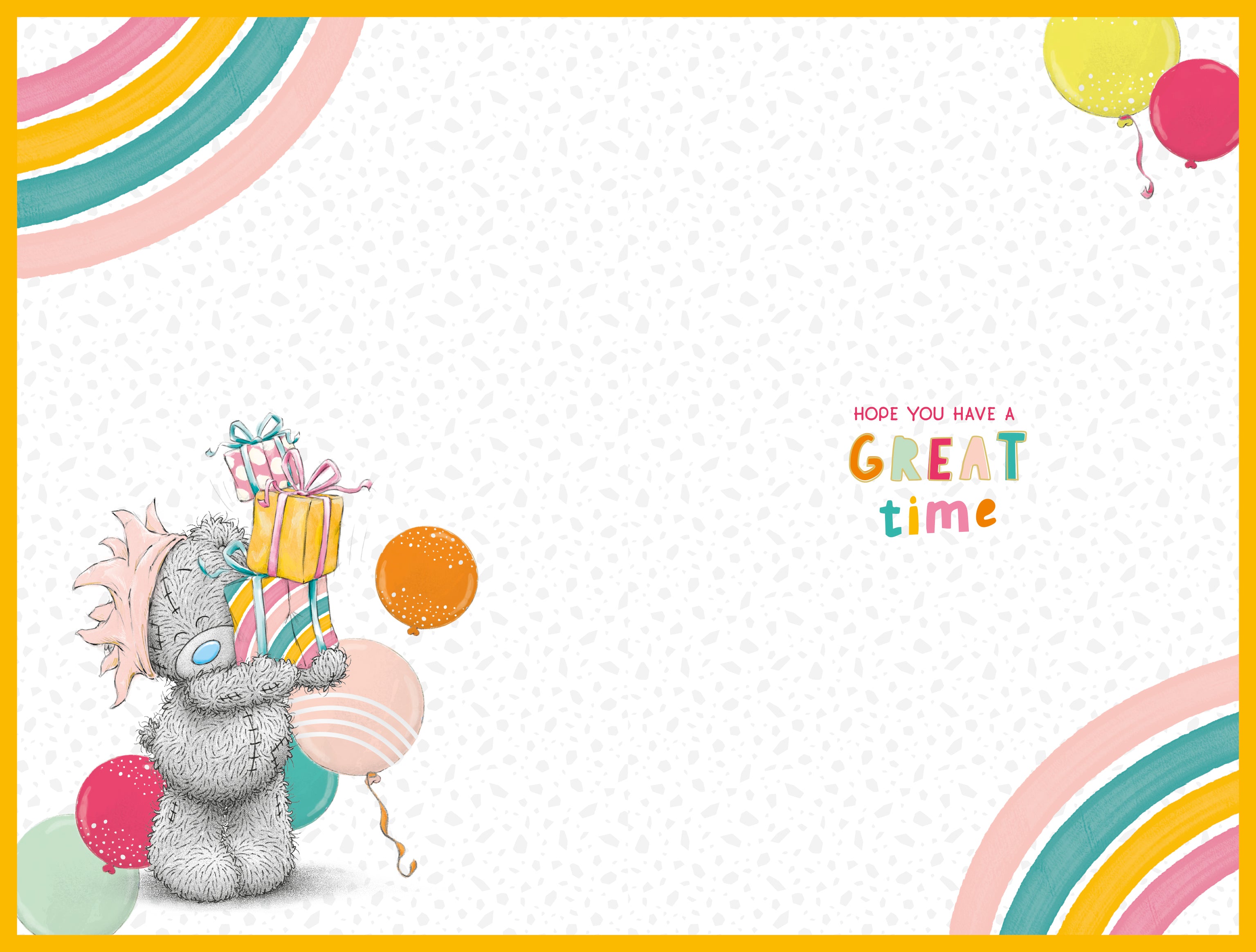 7th Birthday Card - Bear Hanging From Top of Number 7 - Me To You