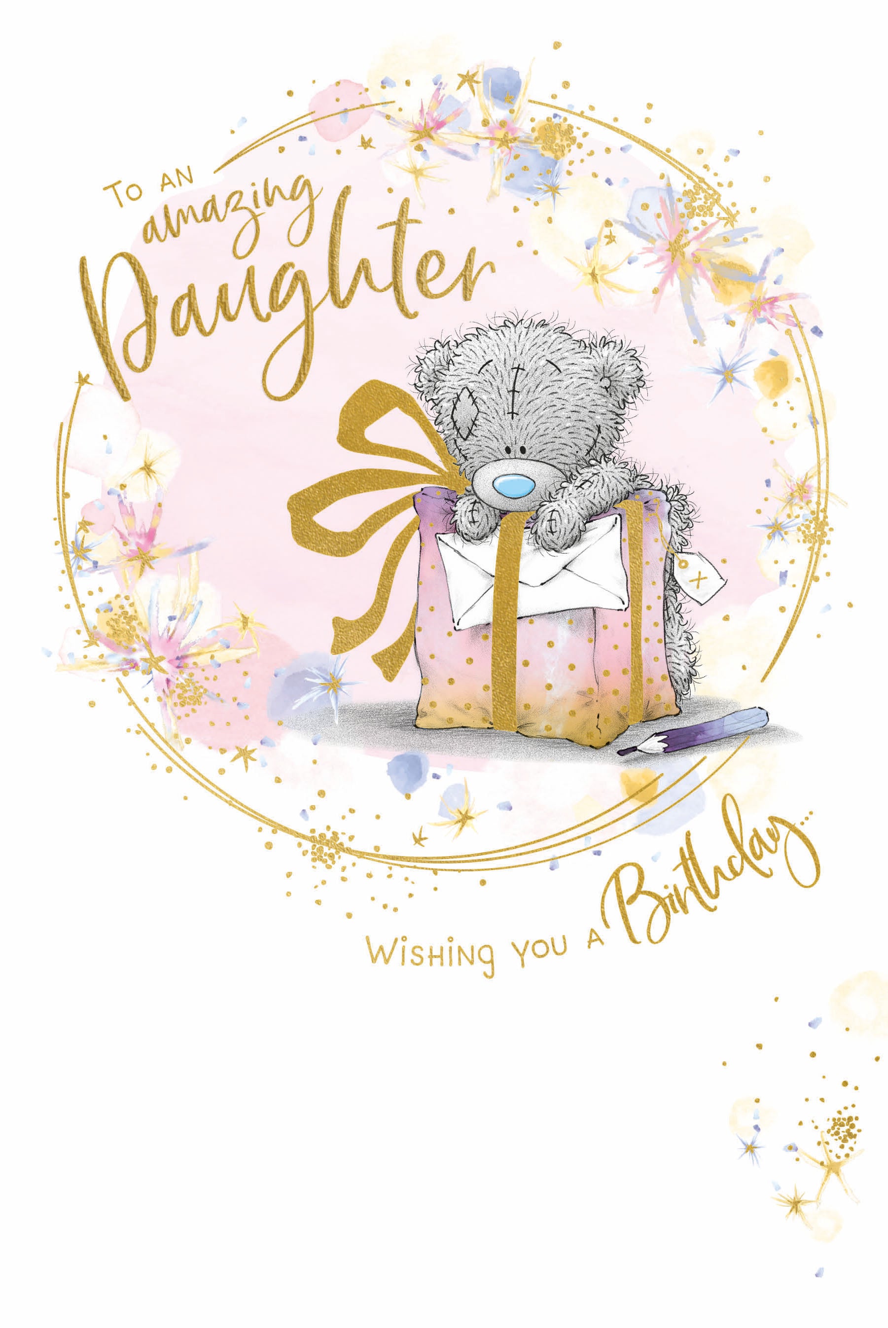 To An Amazing Daughter Birthday Card - Bear Sending Birthday