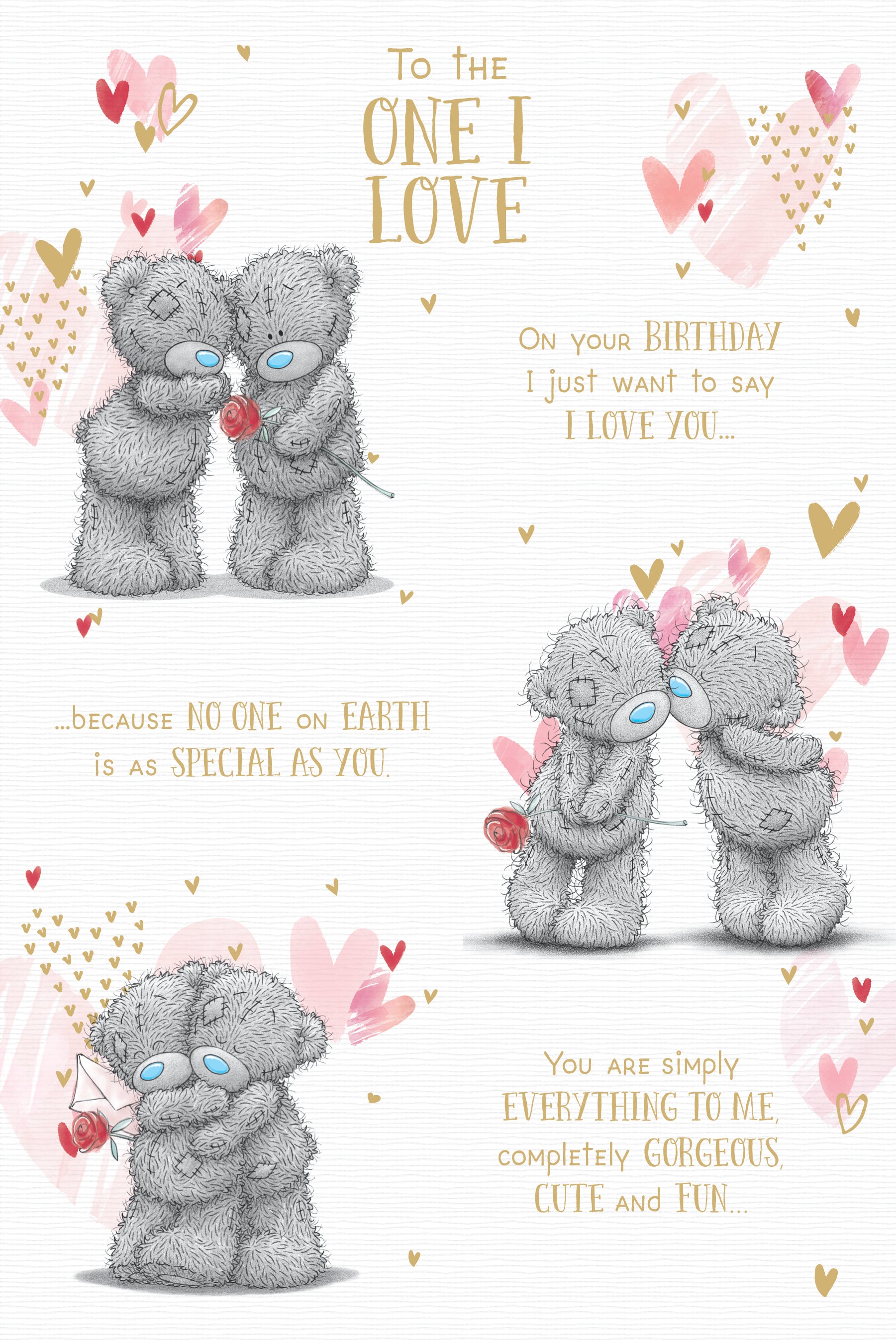 One I Love Bears In Storyboard Scenes Birthday Card
