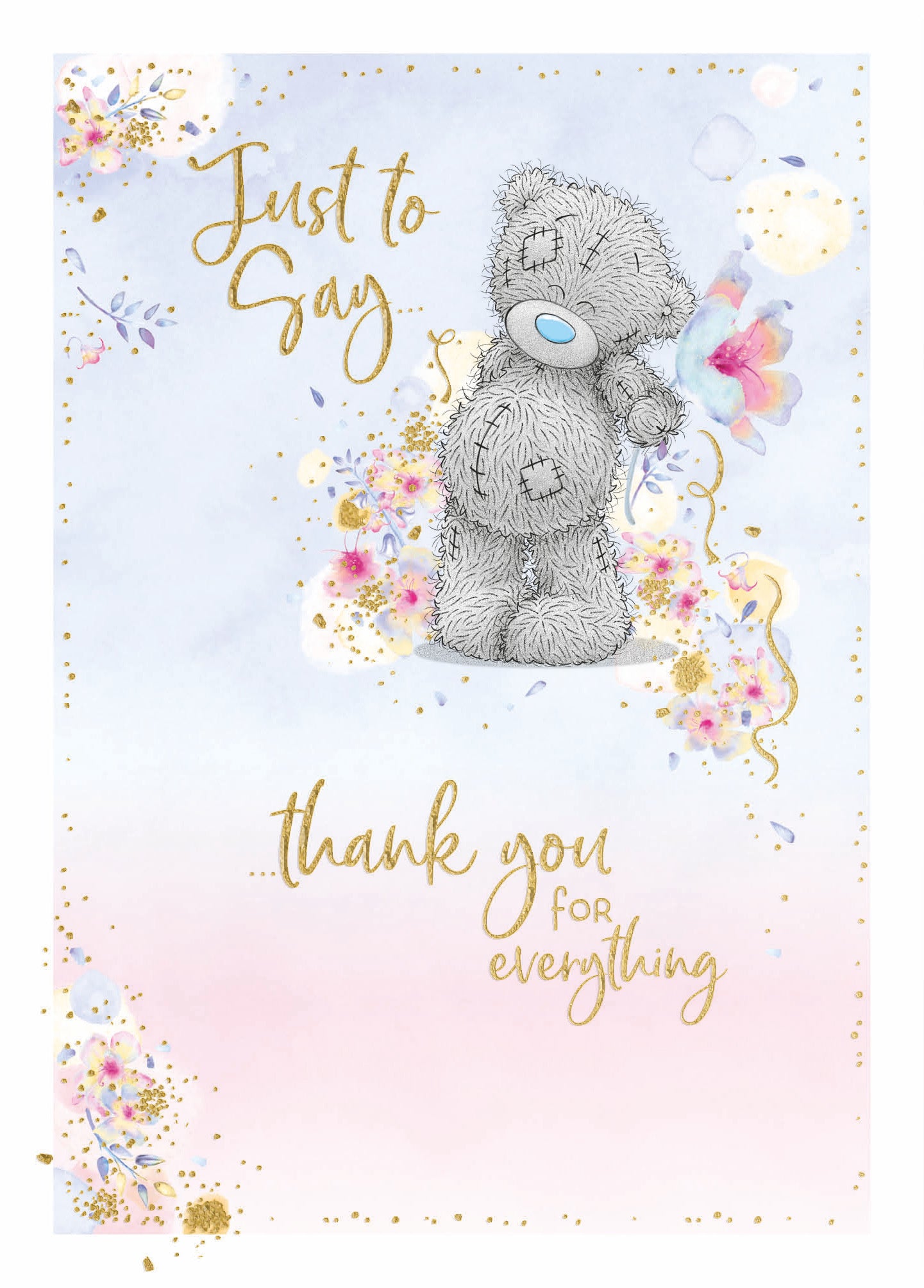 Thank You Bear With Flower - Me to You