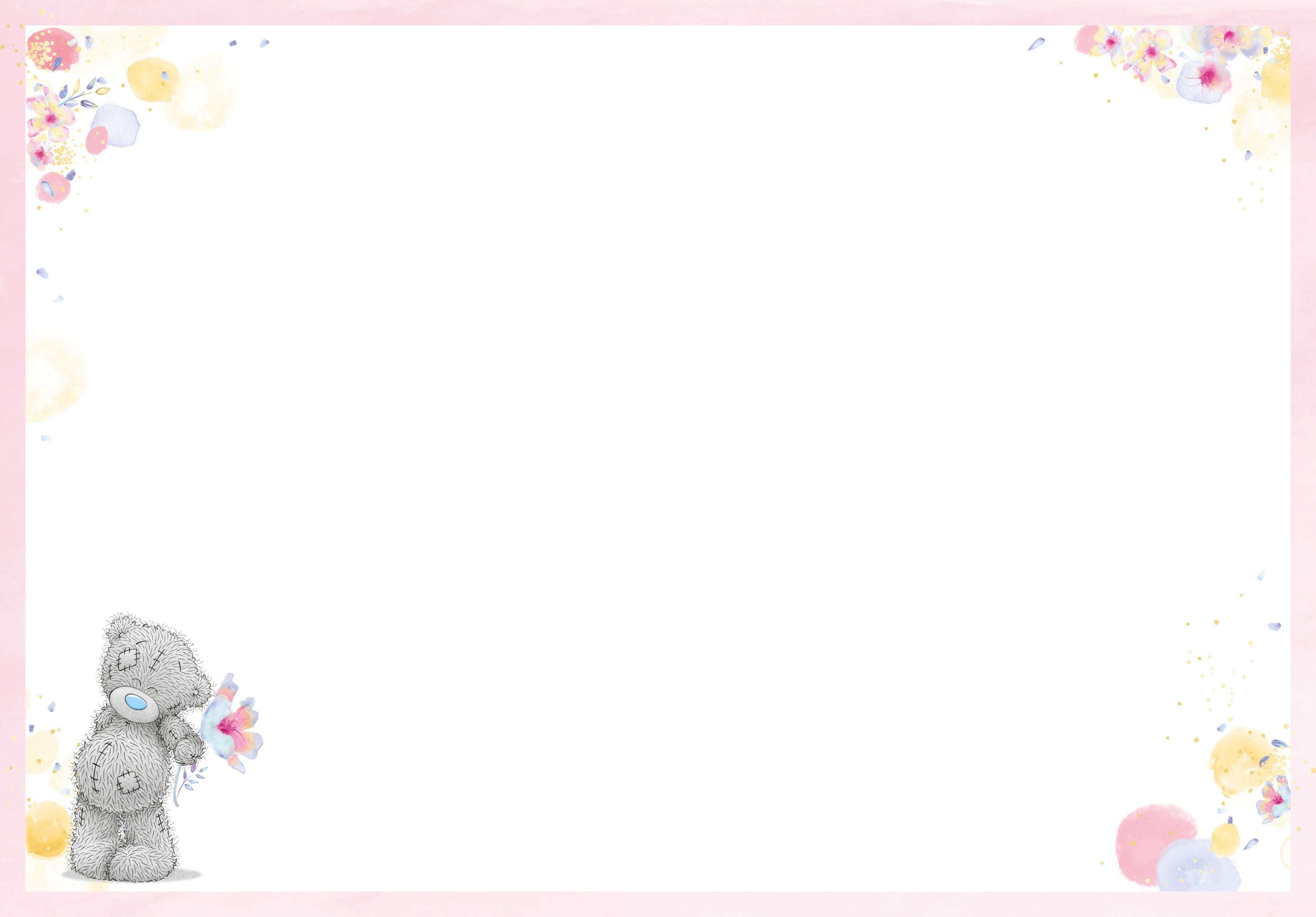 Thank You Bear With Flower - Me to You