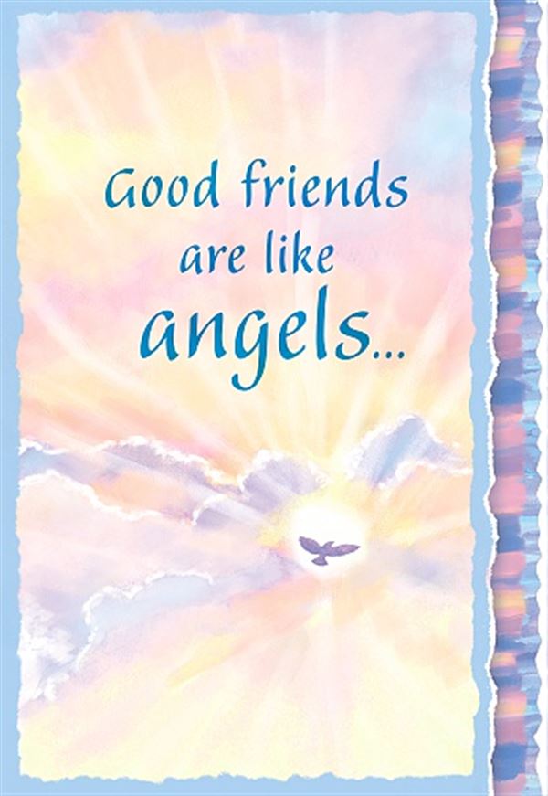 Good Friends Are Like Angels Card - Blue Mountain Arts card