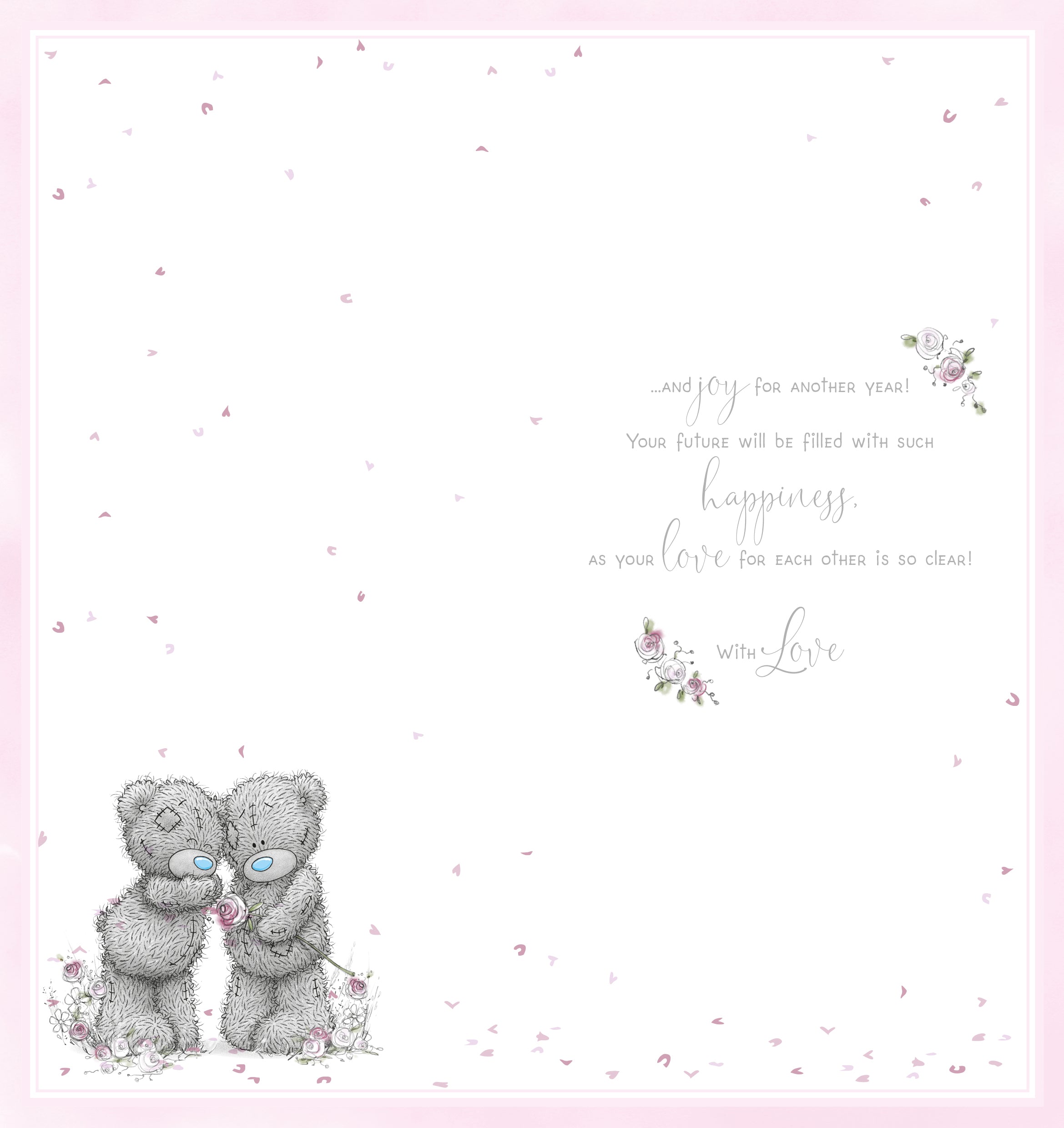 To You Both On Your Anniversary Card - Bears Dancing