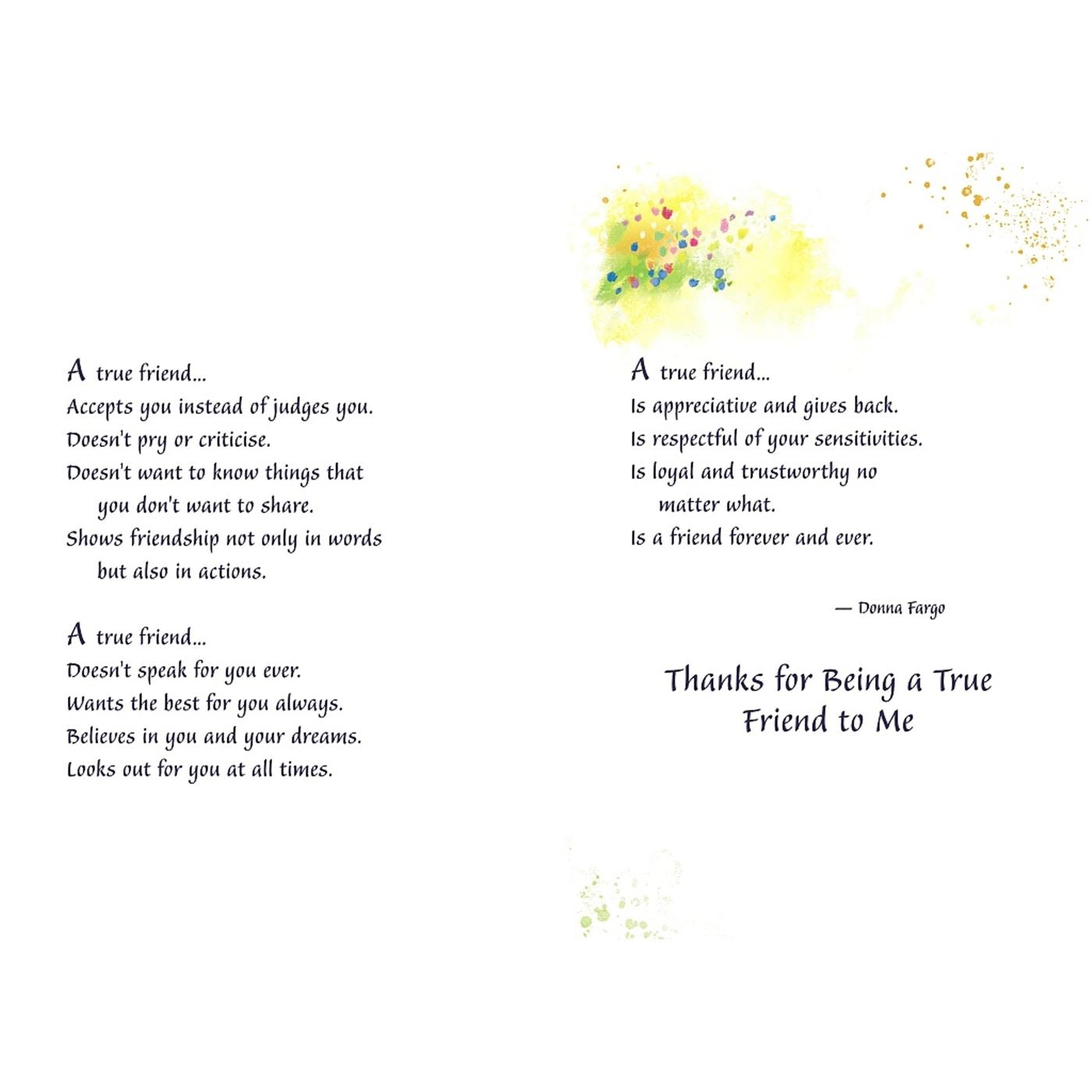 A True Friend Understands Always Card - Blue Mountain Arts