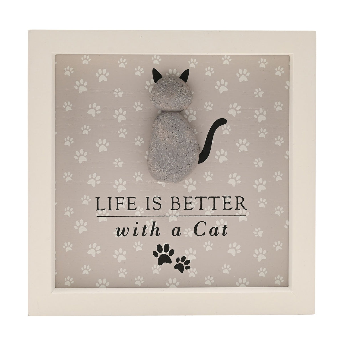 Best of Breed Framed Plaque - "Life Is Better with a Cat"