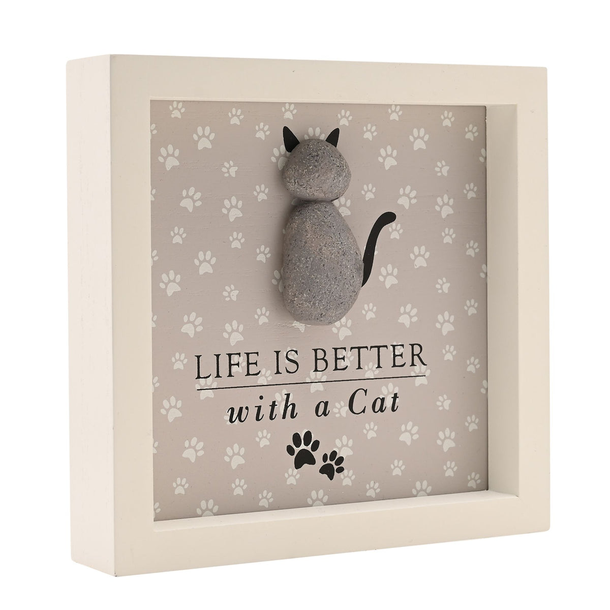 Best of Breed Framed Plaque - "Life Is Better with a Cat"